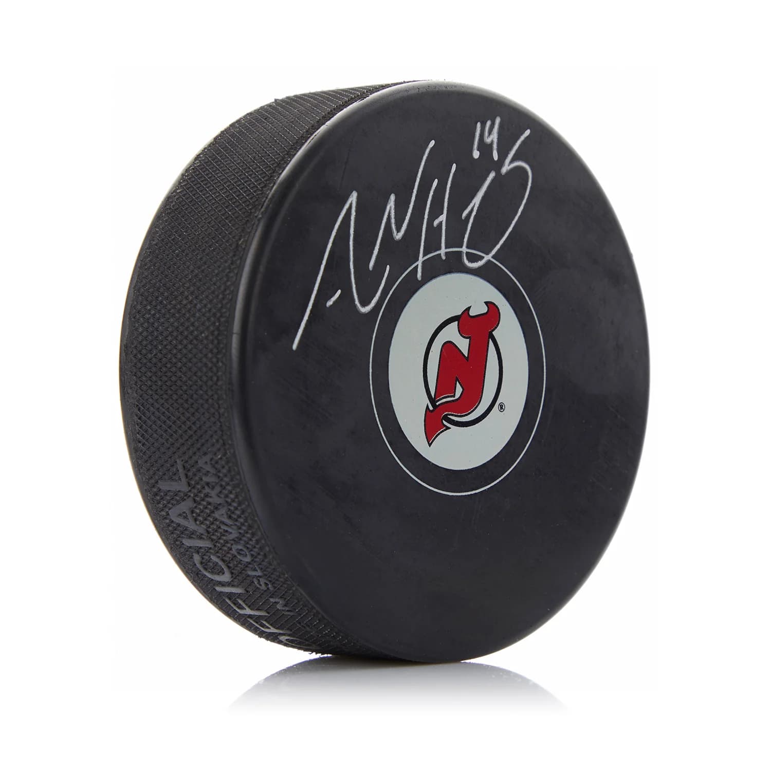 Adam Henrique Autographed New Jersey Devils Hockey Puck Adam Henrique Jersey adam-henrique-devils-hockey, New Jersey Devils, supplier stock photo