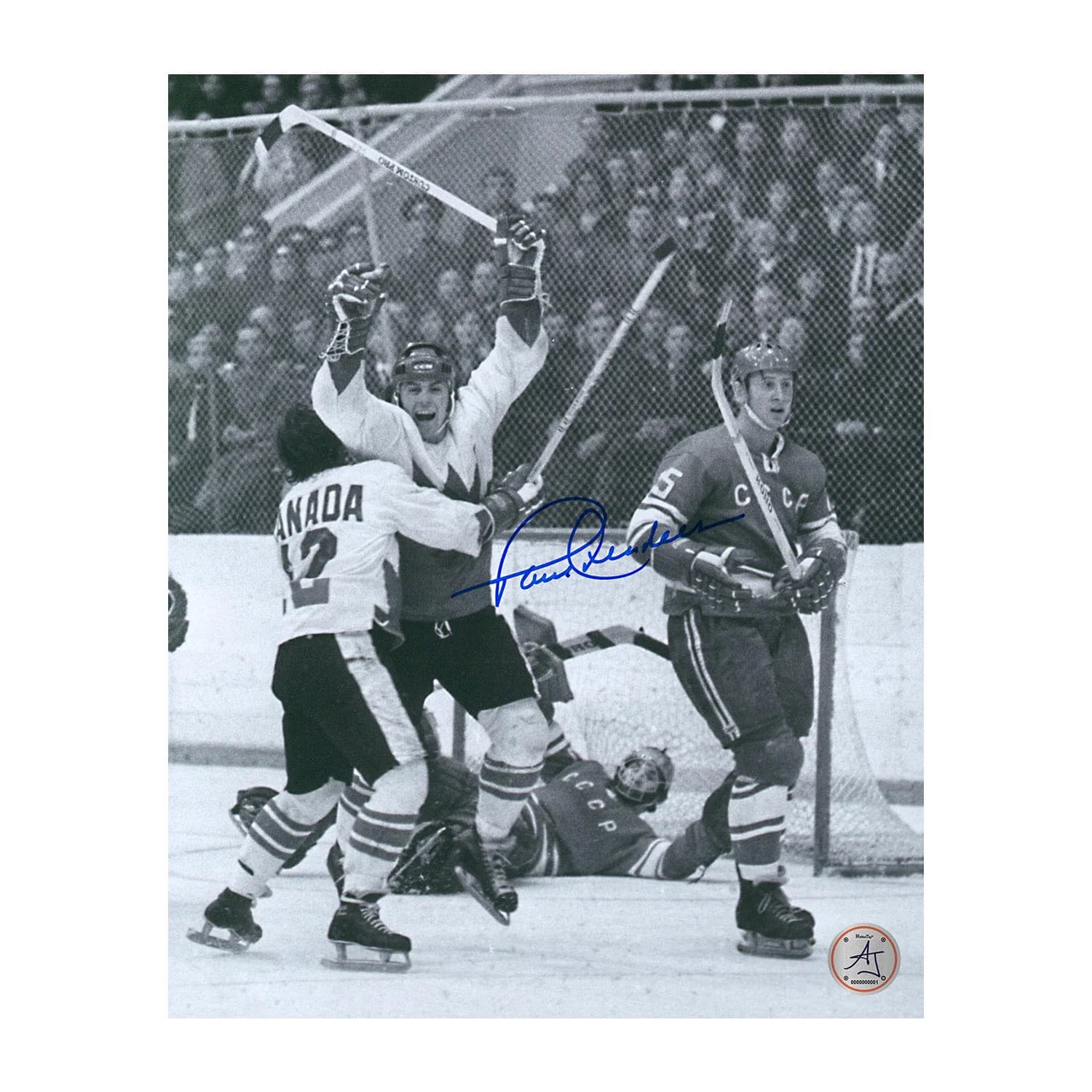 Paul Henderson Autographed Team Canada Summit Series Winning Goal 8x10 Photo Paul Henderson Photo 8x10-team-canada-summit-series-winning-goal, supplier stock photo