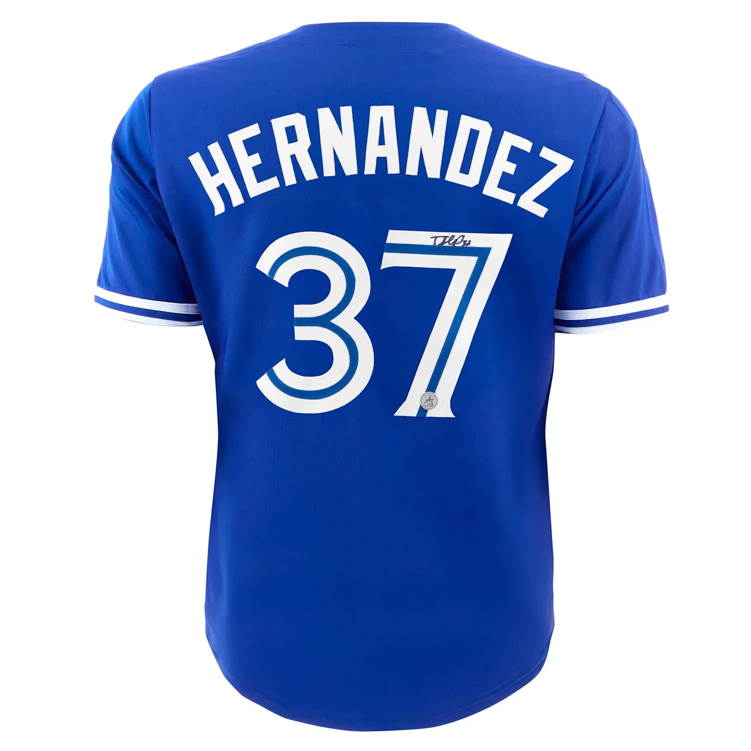 Teoscar Hernandez Autographed Toronto City Design Blue Baseball Jersey Teoscar Hernandez Jersey toronto-city-design-blue-baseball, supplier stock photo