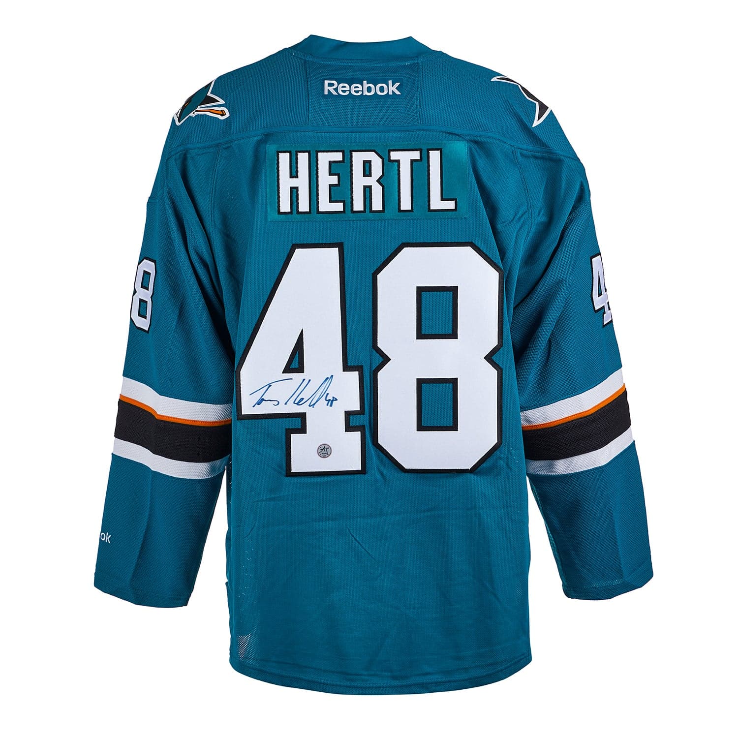 Tomas Hertl Autographed San Jose Sharks Vintage Reebok Jersey Tomas Hertl Jersey vintage-reebok, San Jose Sharks, supplier stock photo