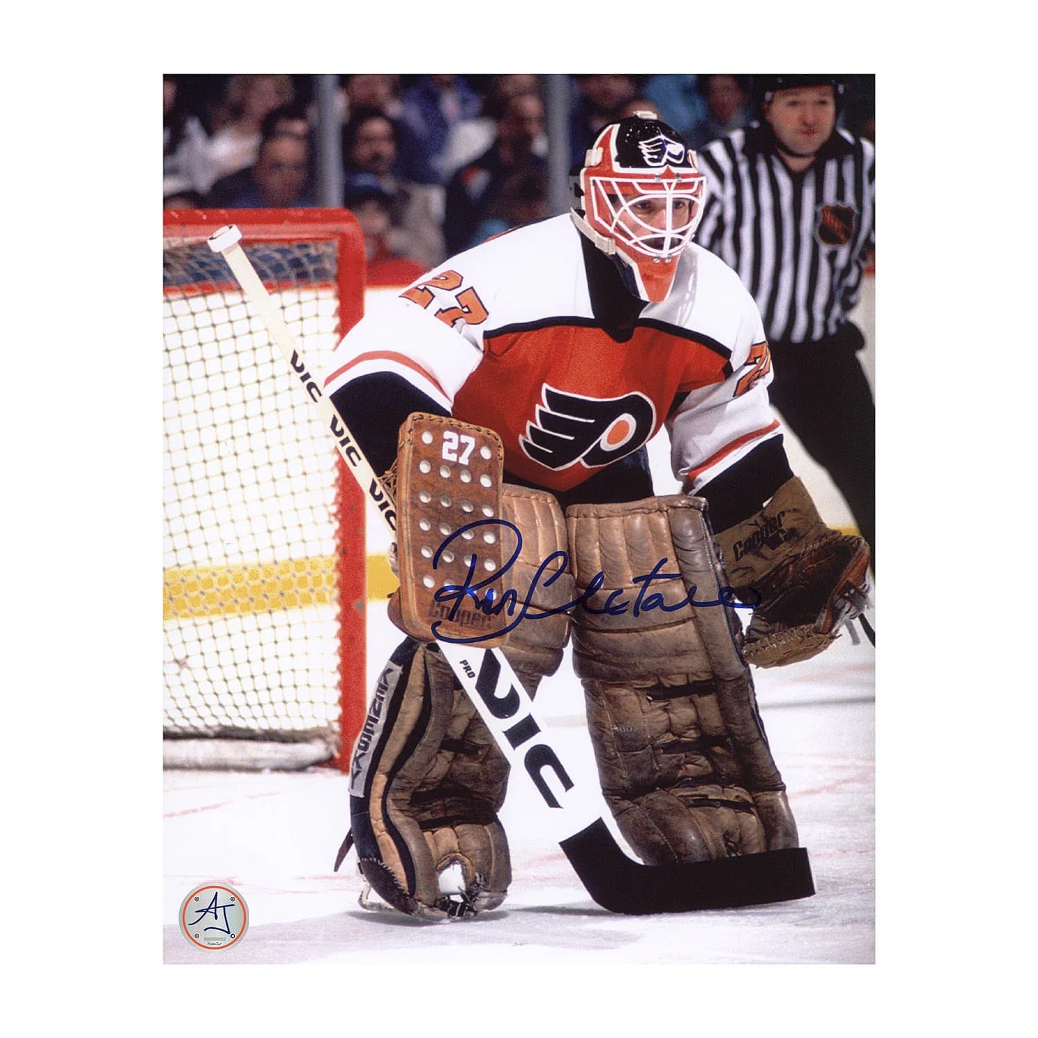 Ron Hextall Autographed Philadelphia Flyers Goalie 8x10 Photo Ron Hextall Photo 8x10-goalie, Philadelphia Flyers, supplier stock photo