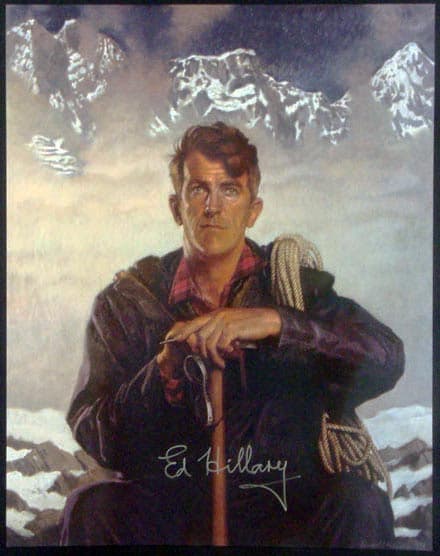 Sir Edmund Hillary Autographed Mount Everest & Beyond Poster Sir Edmund Hillary Other mount-everest-beyond-poster, supplier stock photo
