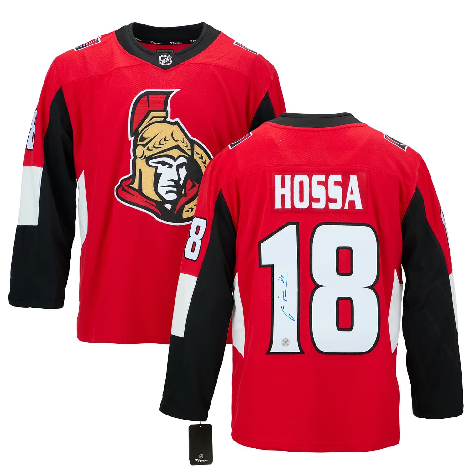 Marian Hossa Autographed Ottawa Senators Fanatics Breakaway Jersey Marian Hossa Jersey breakaway, Ottawa Senators, view 3, supplier stock photo