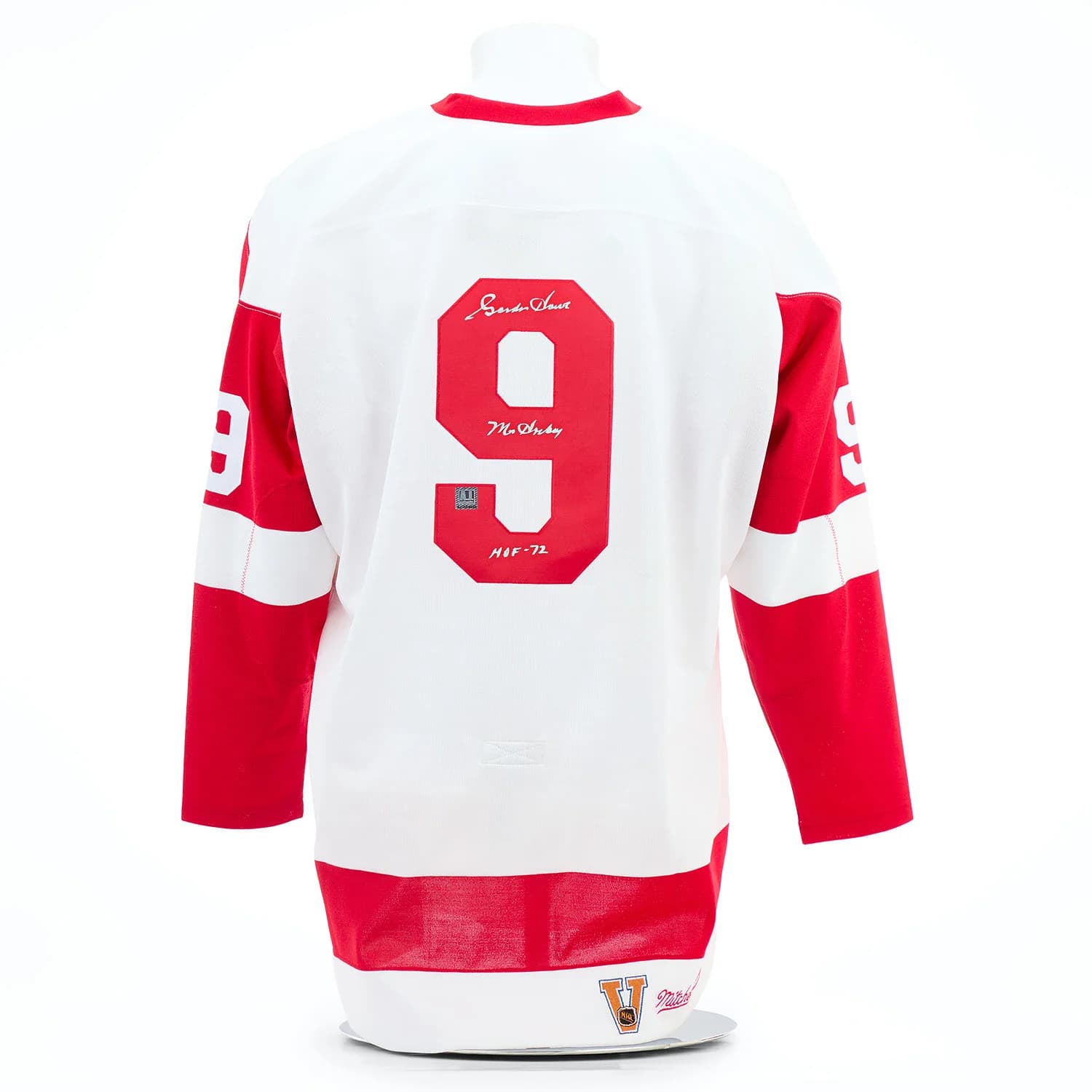 Gordie Howe Signed Detroit Red Wings Mitchell & Ness Throwback Jersey Gordie Howe Jersey gordie-howe-mitchell-ness-throwback, Detroit Red Wings, supplier stock photo