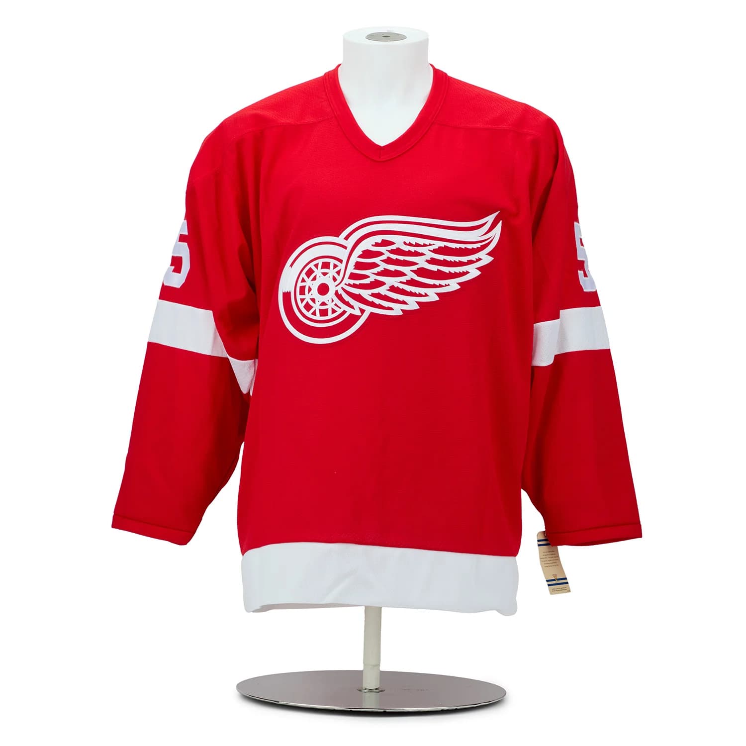 Detroit Red Wings 1955 Stanley Cup Team Signed Vintage CCM Jersey #25/55 Jersey 1955-stanley-cup-team-vintage-ccm, Detroit Red Wings, view 2, supplier stock photo