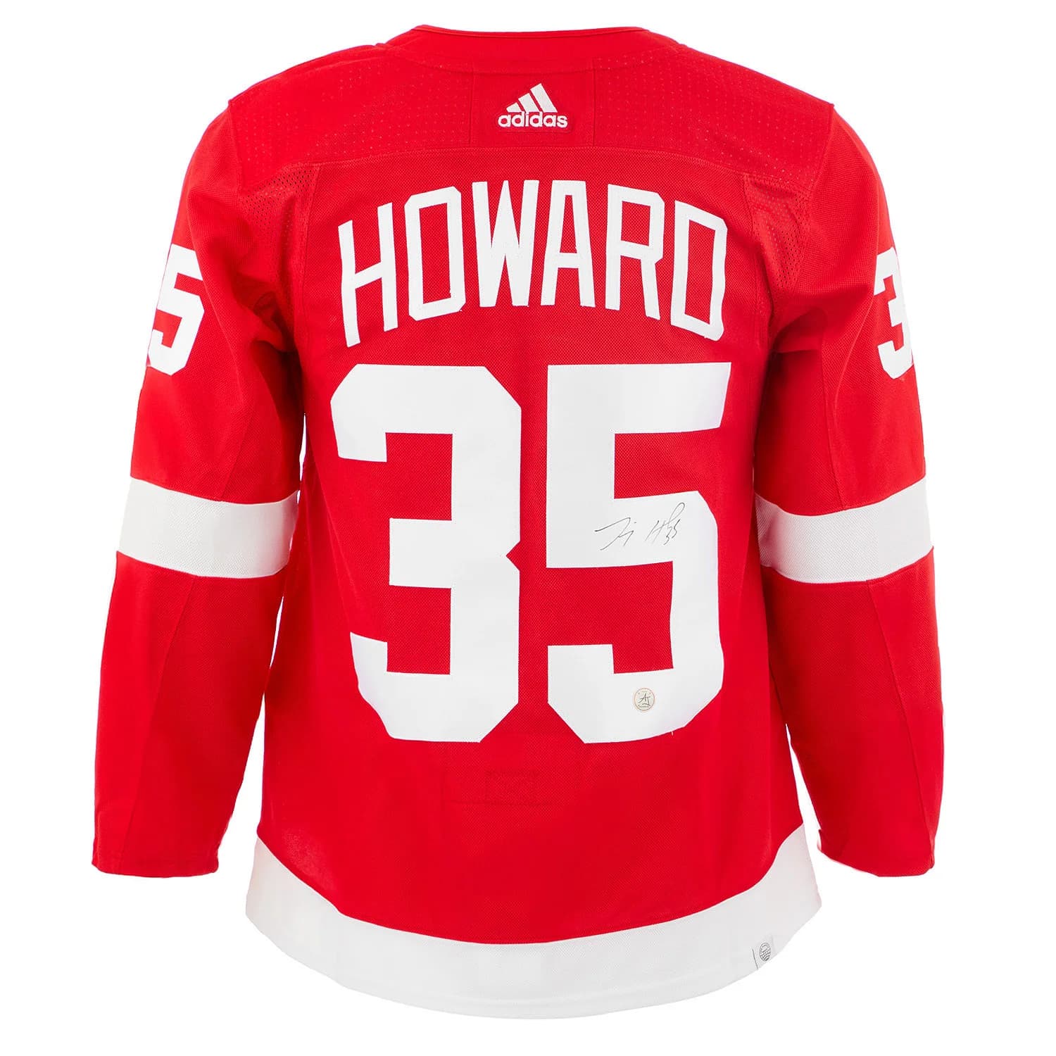 Jimmy Howard Autographed Detroit Red Wings Red adidas Jersey Jimmy Howard Jersey adidas, Detroit Red Wings, supplier stock photo