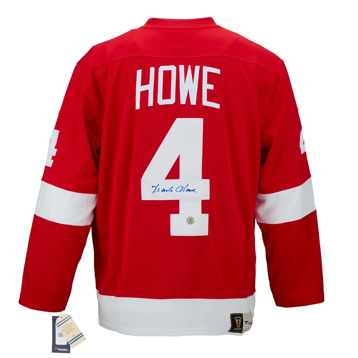 Mark Howe Signed Detroit Red Wings Fanatics Throwback Jersey Mark Howe Jersey throwback, Detroit Red Wings, supplier stock photo