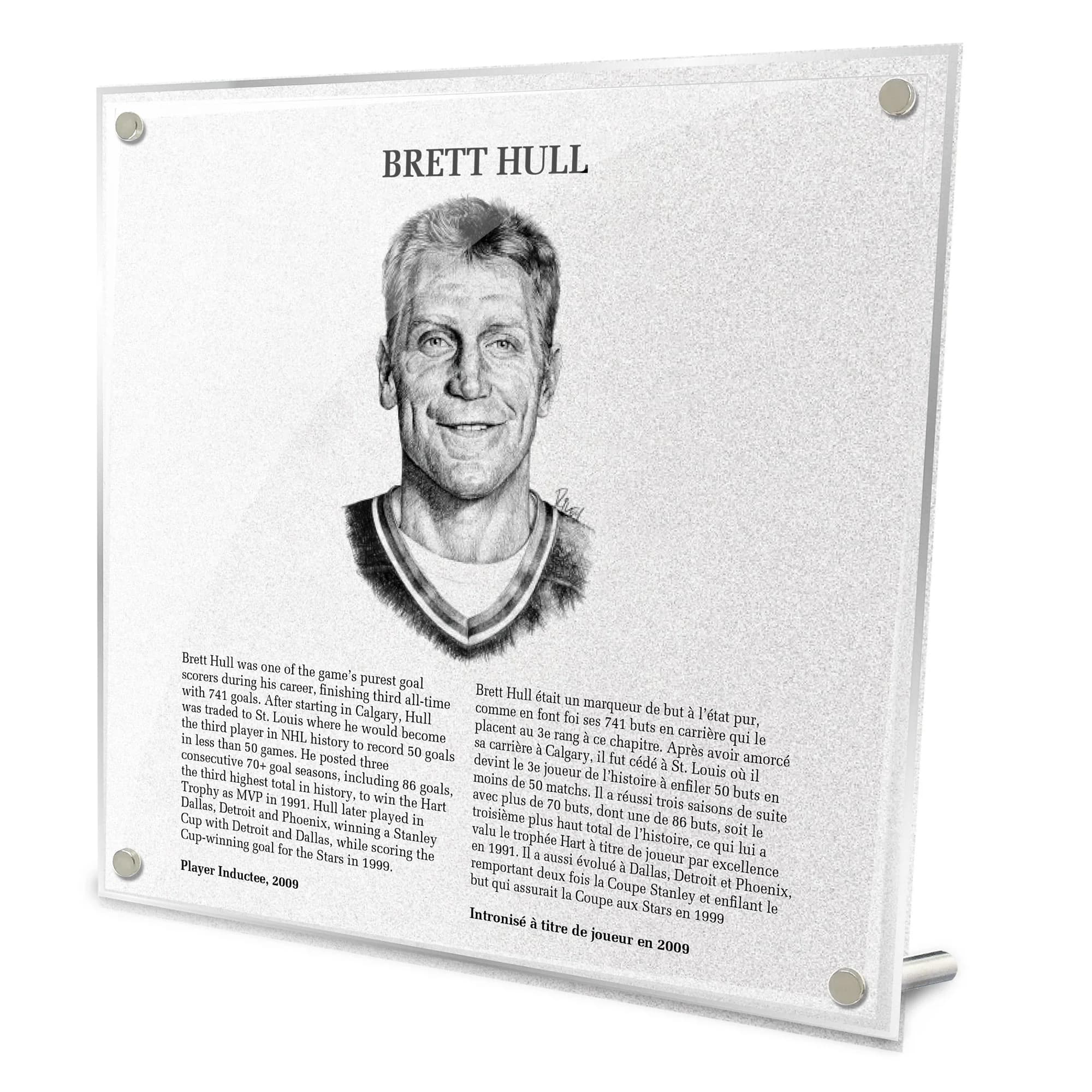 Brett Hull Replica Hockey Hall of Fame Plaque Brett Hull Other brett-hull-replica-hockey-hall-fame, supplier stock photo