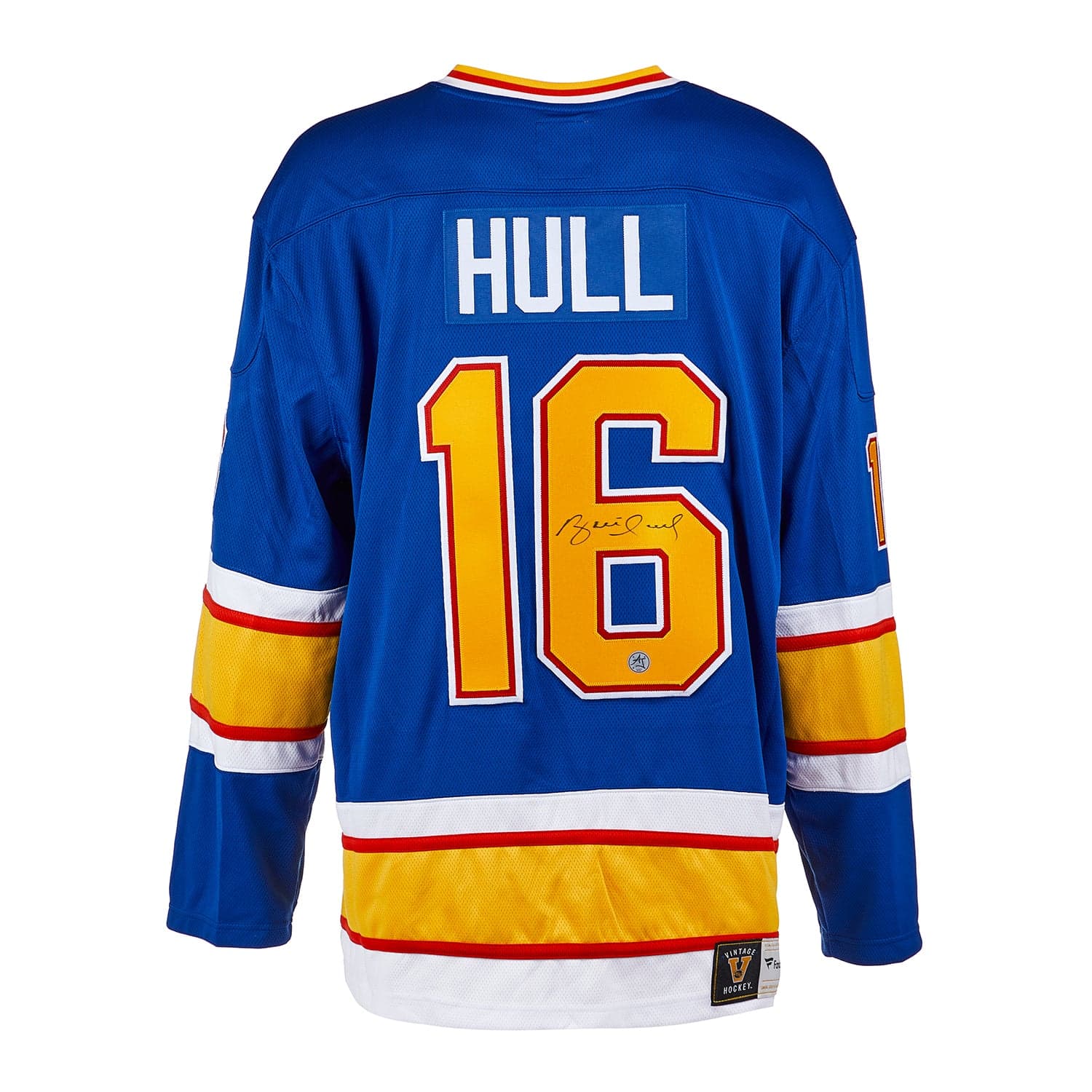 Brett Hull Autographed St Louis Blues Throwback Breakaway Jersey Brett Hull Jersey throwback-breakaway, St. Louis Blues, supplier stock photo