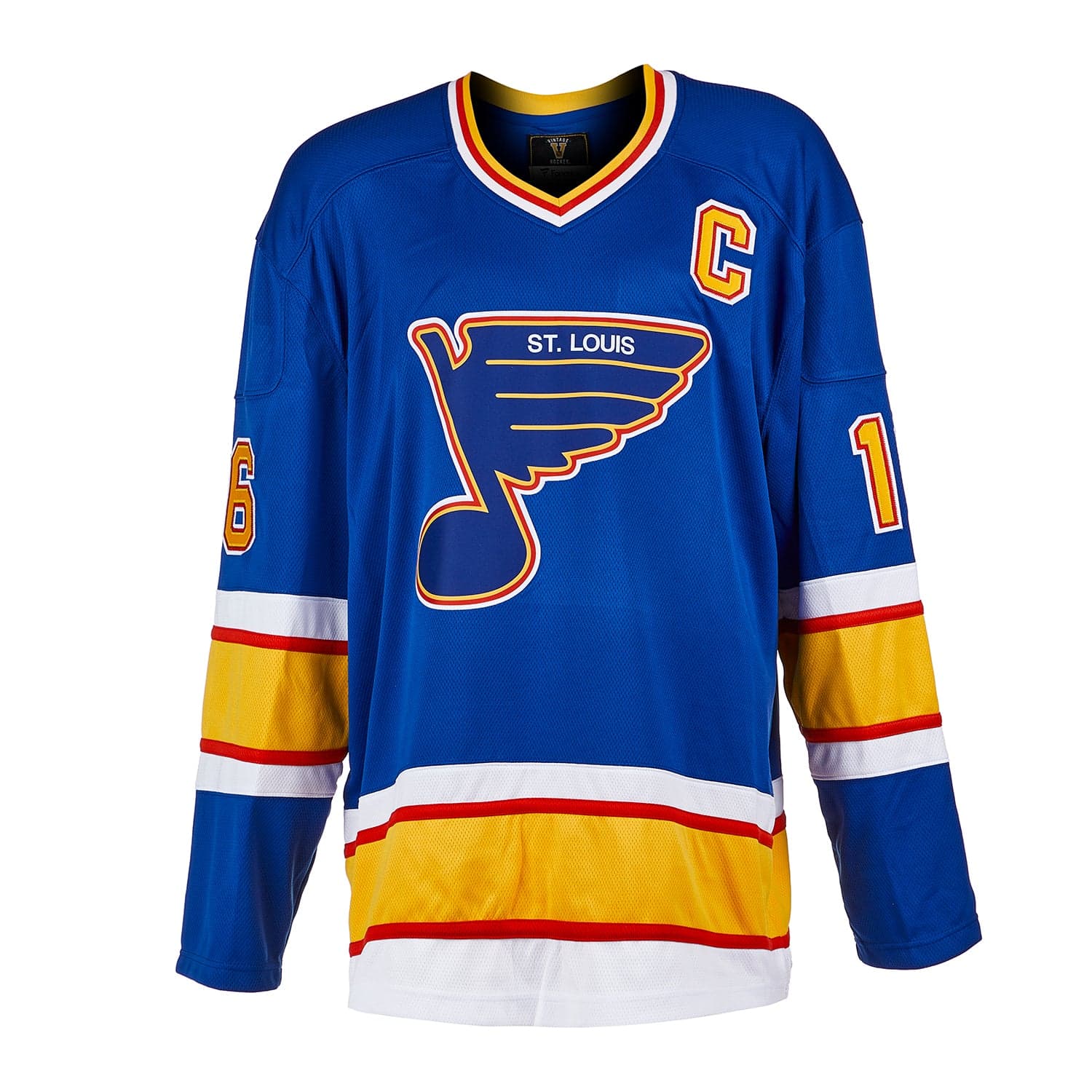 Brett Hull Autographed St Louis Blues Throwback Breakaway Jersey Brett Hull Jersey throwback-breakaway, St. Louis Blues, view 2, supplier stock photo