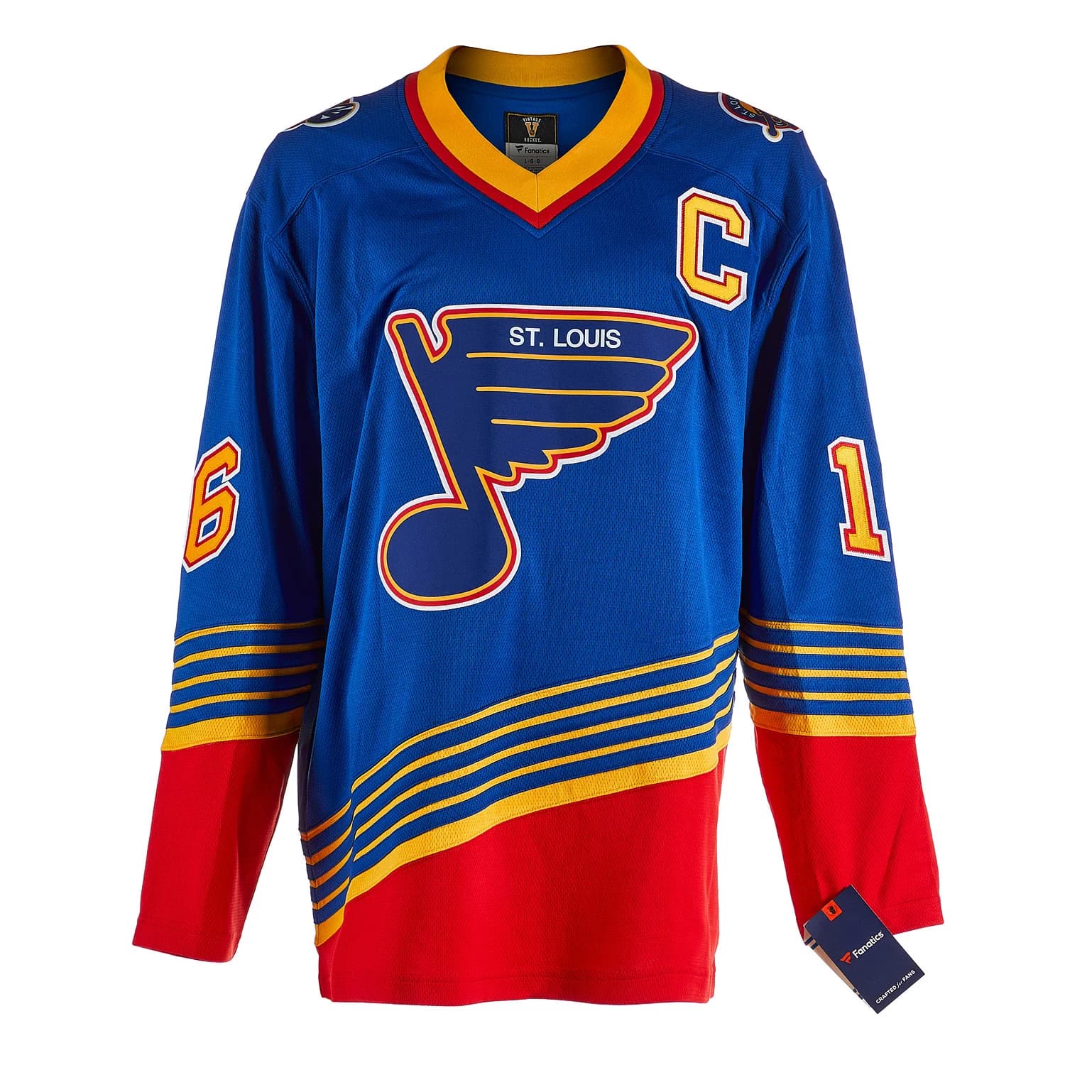 Brett Hull Signed St Louis Blues Throwback Breakaway Jersey Brett Hull Jersey throwback-breakaway, St. Louis Blues, view 2, supplier stock photo