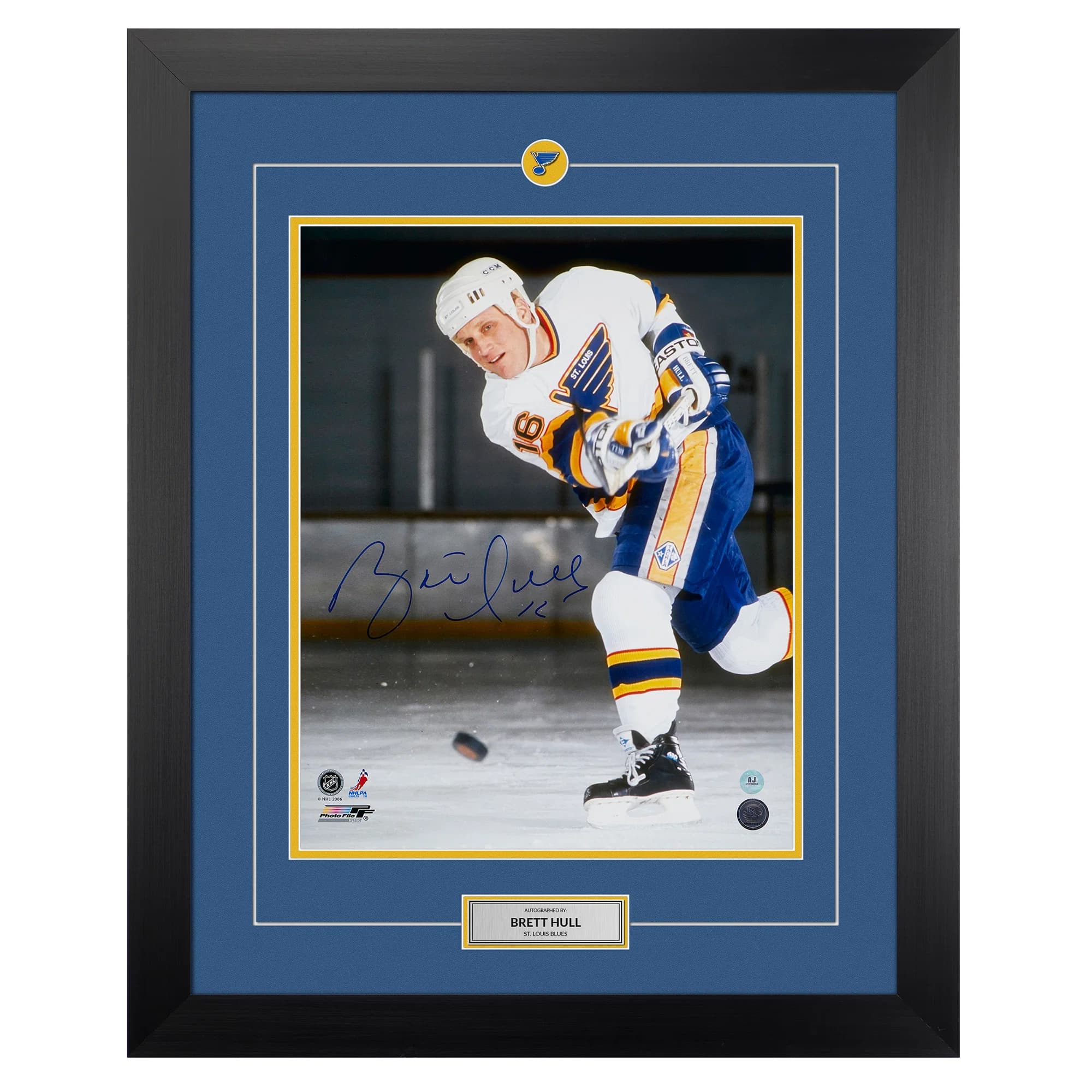 Brett Hull St Louis Blues Autographed Hockey 26x32 Frame Brett Hull Other 26x32-hockey-frame, St. Louis Blues, supplier stock photo