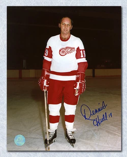 Dennis Hull Autographed Detroit Red Wings Hockey 8x10 Photo Dennis Hull Photo 8x10-hockey, Detroit Red Wings, supplier stock photo