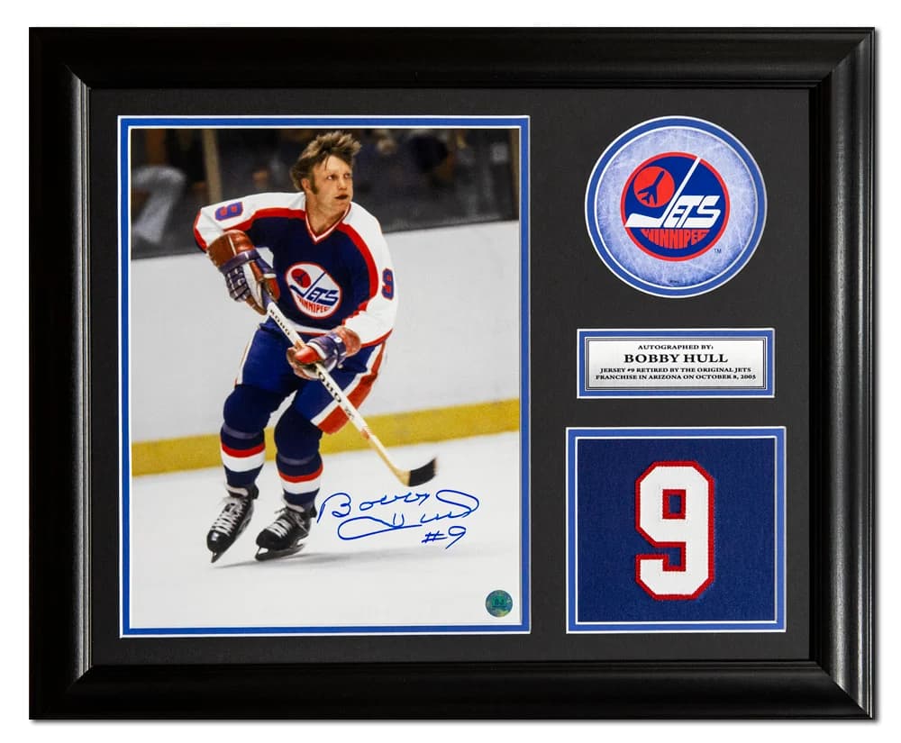 Bobby Hull Winnipeg Jets Signed 20x24 Retired Number Frame Bobby Hull Other 20x24-retired-number-frame, Winnipeg Jets, supplier stock photo