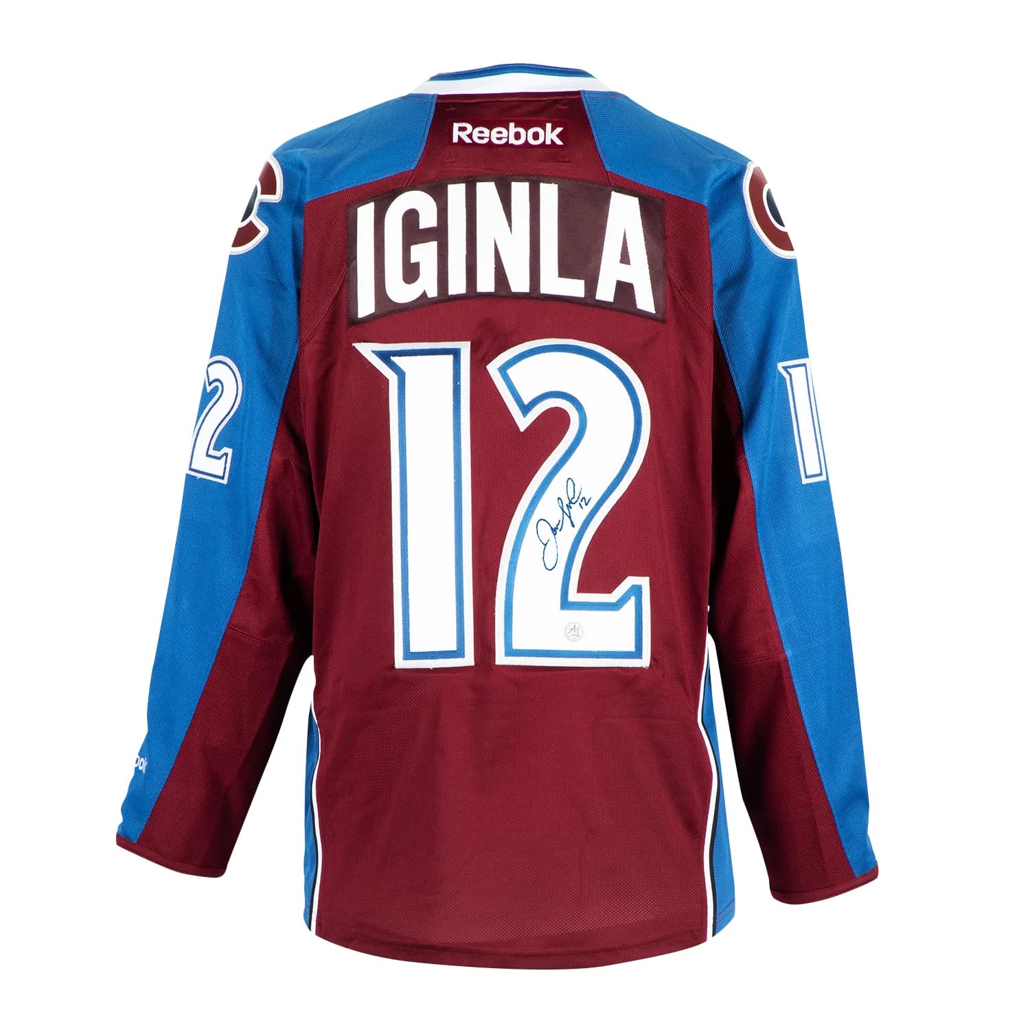 Jarome Iginla Autographed Colorado Avalanche Vintage Reebok Jersey Jarome Iginla Jersey vintage-reebok, Colorado Avalanche, supplier stock photo