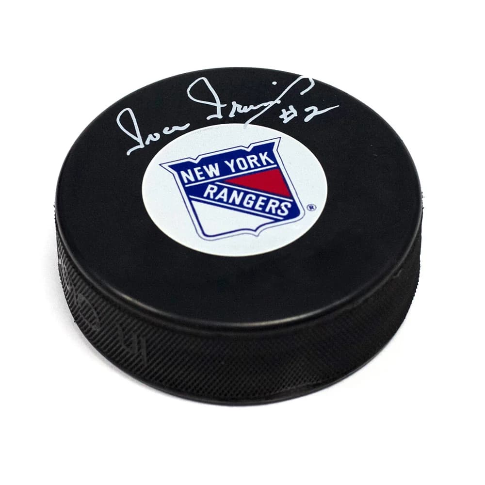 Ivan Irwin New York Rangers Autographed Hockey Puck Ivan Irwin Puck hockey, New York Rangers, supplier stock photo