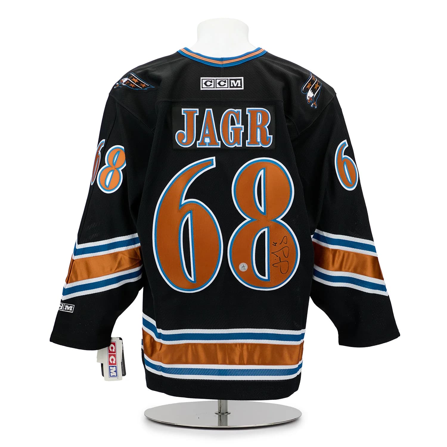 Jaromir Jagr Autographed Washington Capitals Vintage CCM Jersey Jaromir Jagr Jersey jaromir-jagr-washington-capitals-vintage-ccm, Washington Capitals, supplier stock photo