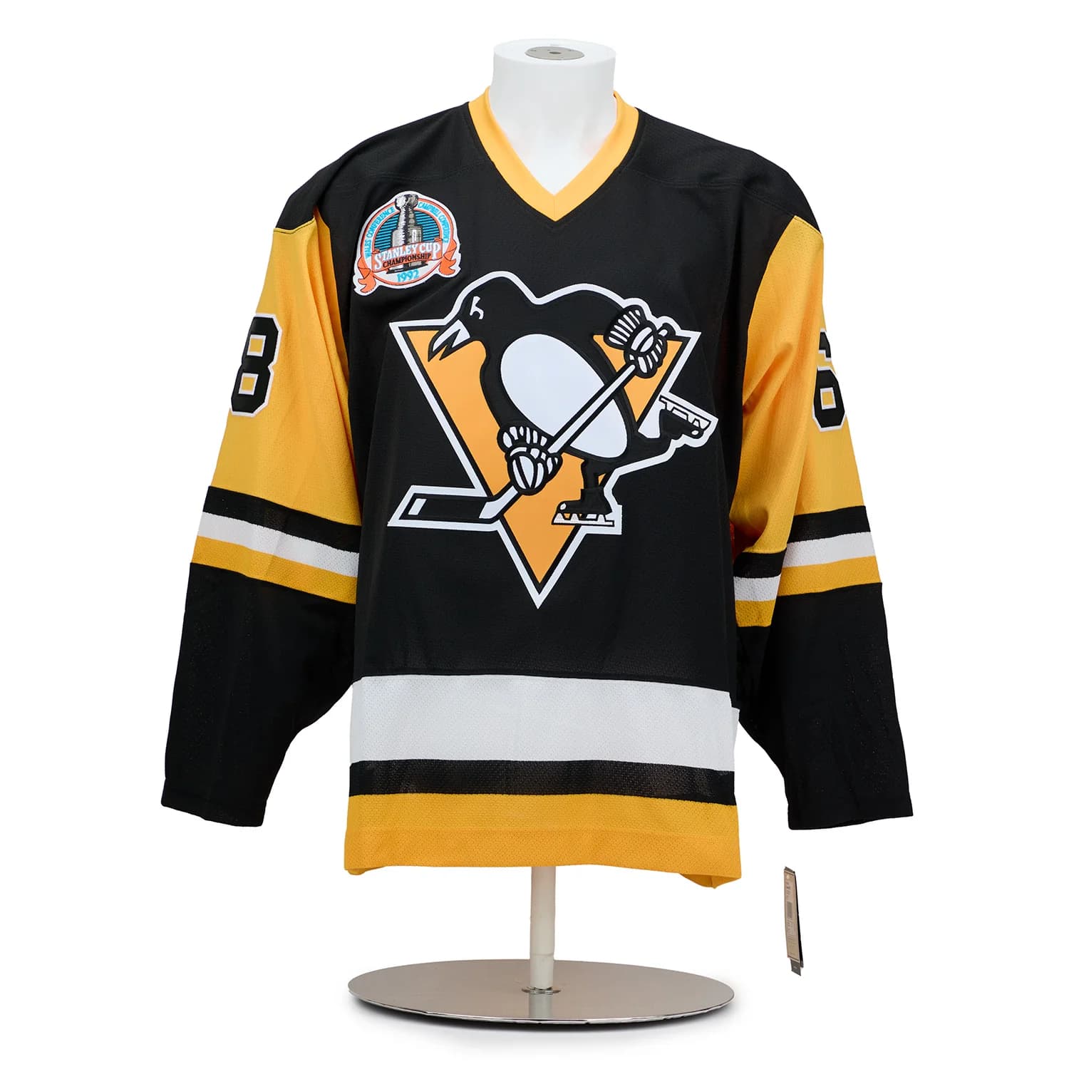 Jaromir Jagr Pittsburgh Penguins Signed 1992 Stanley Cup Team Classic Jersey Jaromir Jagr Jersey jaromir-jagr-1992-stanley-cup-team, Pittsburgh Penguins, view 2, supplier stock photo