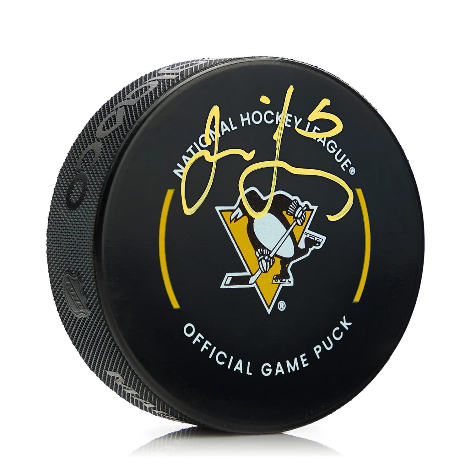 Jaromir Jagr Autographed Pittsburgh Penguins Official Game Puck Jaromir Jagr Puck jaromir-jagr-game, Pittsburgh Penguins, supplier stock photo