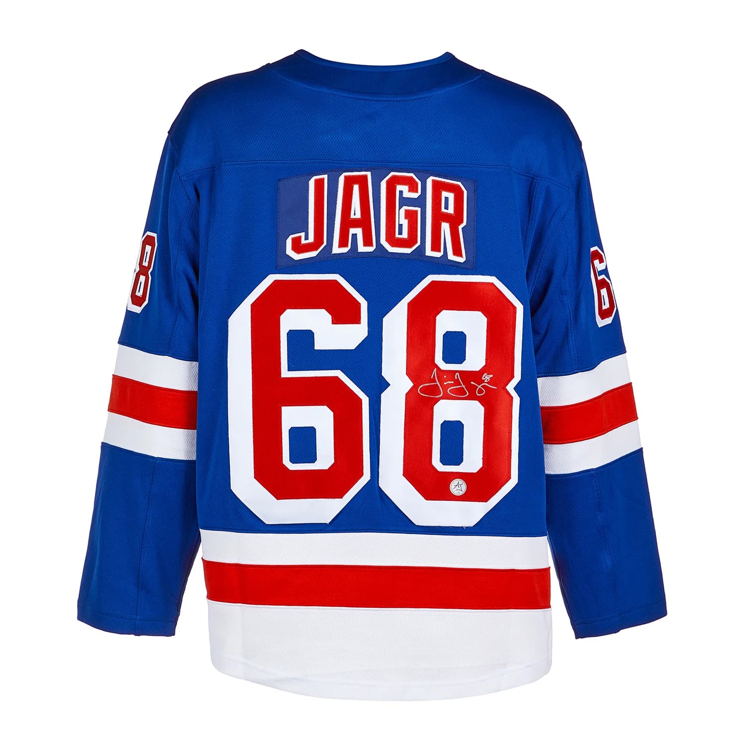 Jaromir Jagr Autographed New York Rangers Fanatics Breakaway Jersey Jaromir Jagr Jersey breakaway, New York Rangers, supplier stock photo