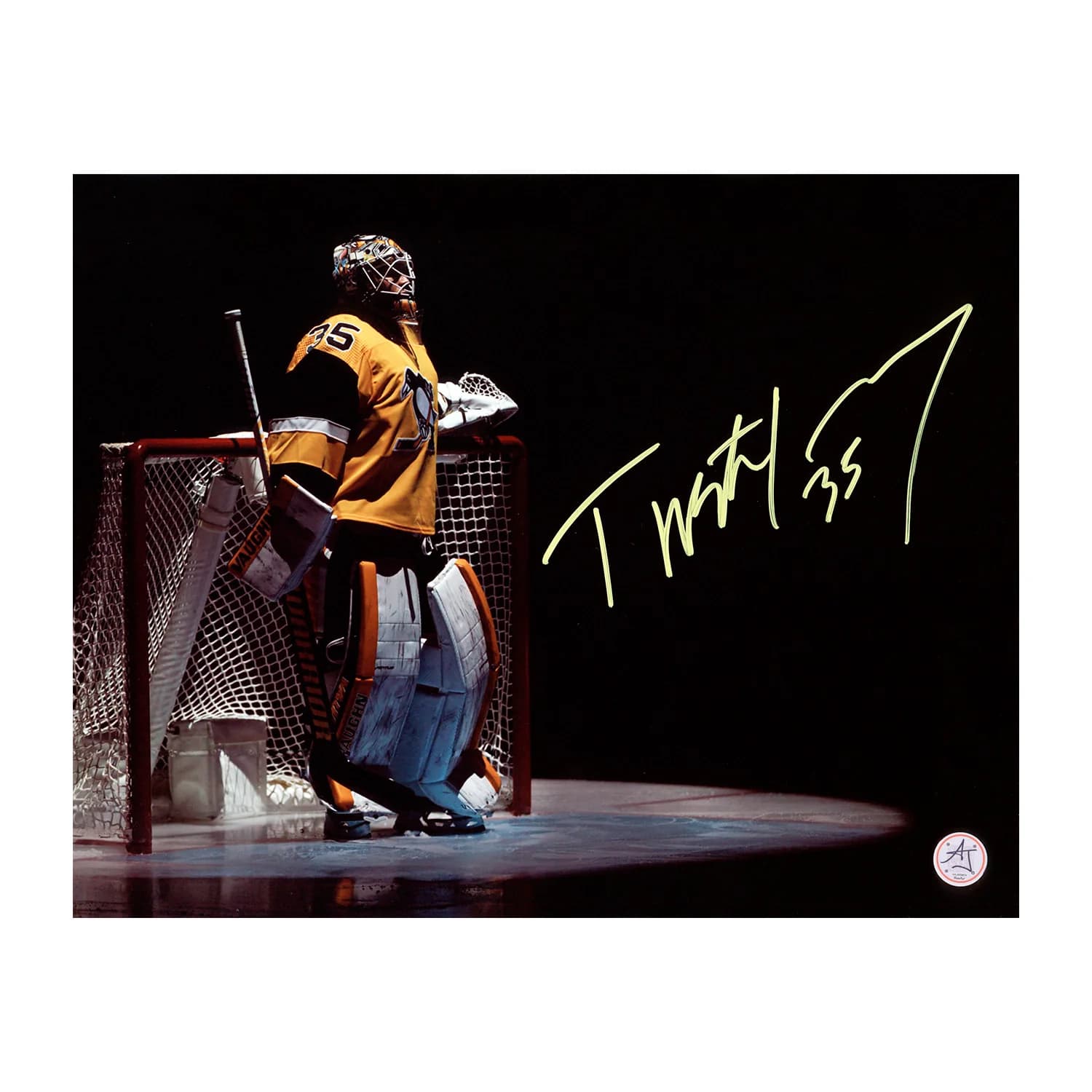Tristan Jarry Autographed Pittsburgh Penguins Spotlight Intro 11x14 Photo Tristan Jarry Photo 11x14-spotlight-intro, Pittsburgh Penguins, supplier stock photo