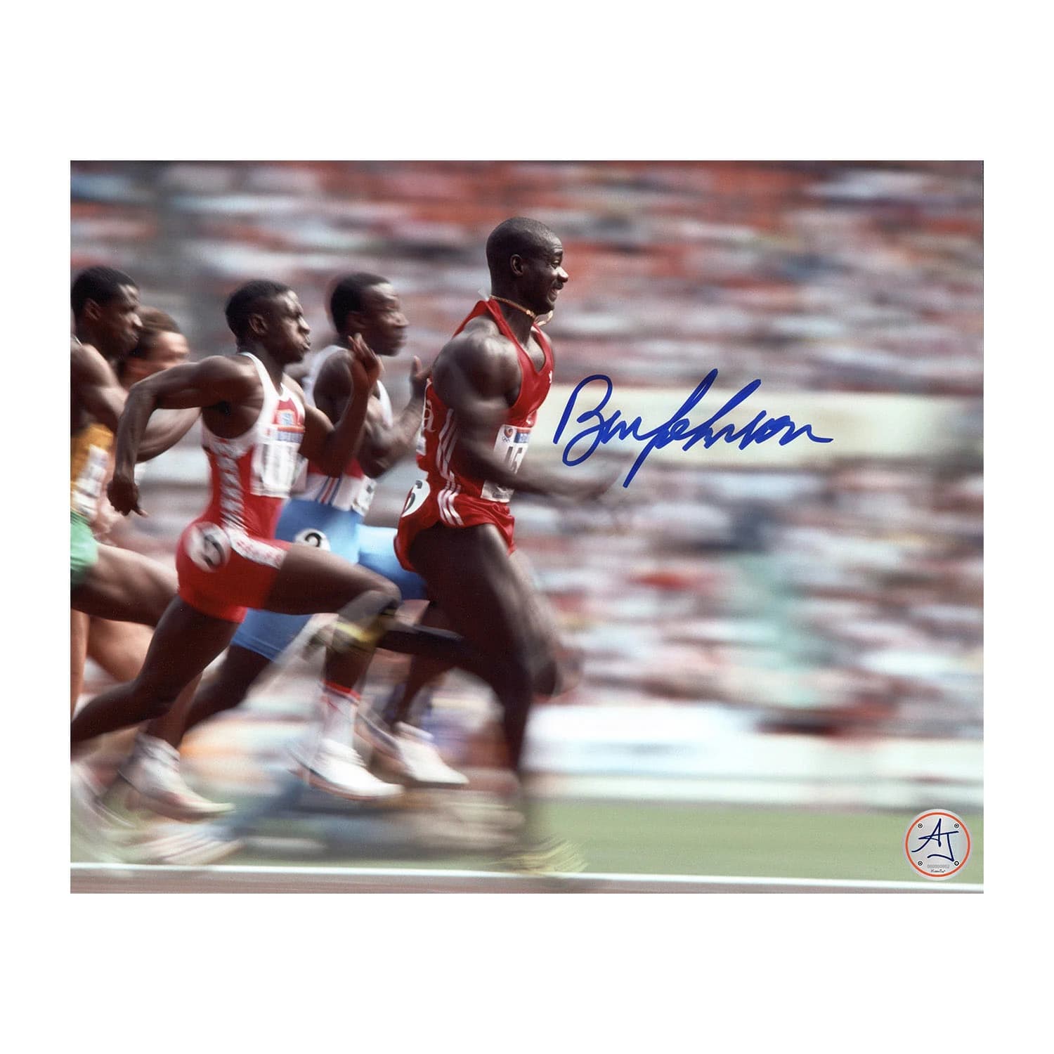 Ben Johnson Canada Autographed Olympic Games Running Fast 8x10 Photo Ben Johnson Photo 8x10-canada-olympic-games-running-fast, supplier stock photo