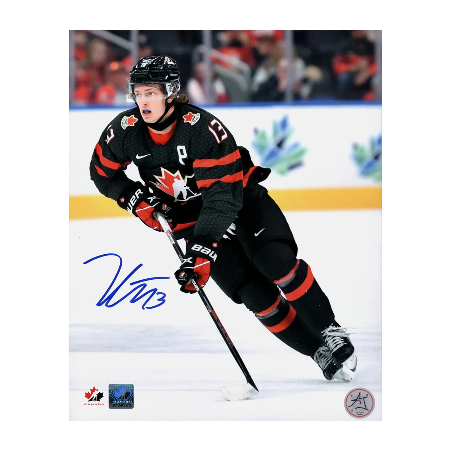 Kent Johnson Autographed Team Canada World Junior Hockey 8x10 Photo Kent Johnson Photo 8x10-team-canada-world-junior-hockey, supplier stock photo