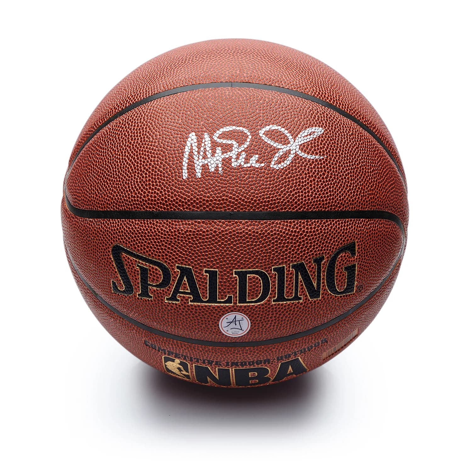 Magic Johnson Autographed Spalding NBA I/O Basketball Magic Johnson Ball spalding-nba-basketball, Los Angeles Lakers, supplier stock photo