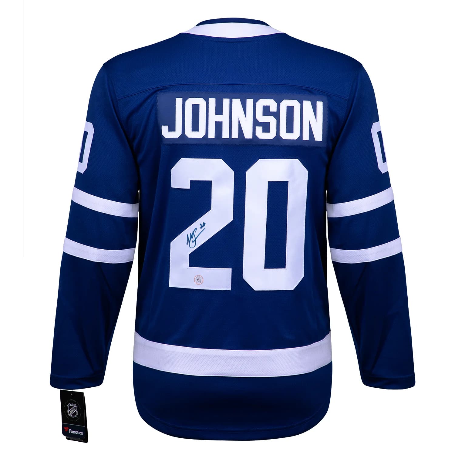 Mike Johnson Autographed Toronto Maple Leafs Blue Fanatics Jersey Mike Johnson Jersey blue, Toronto Maple Leafs, supplier stock photo