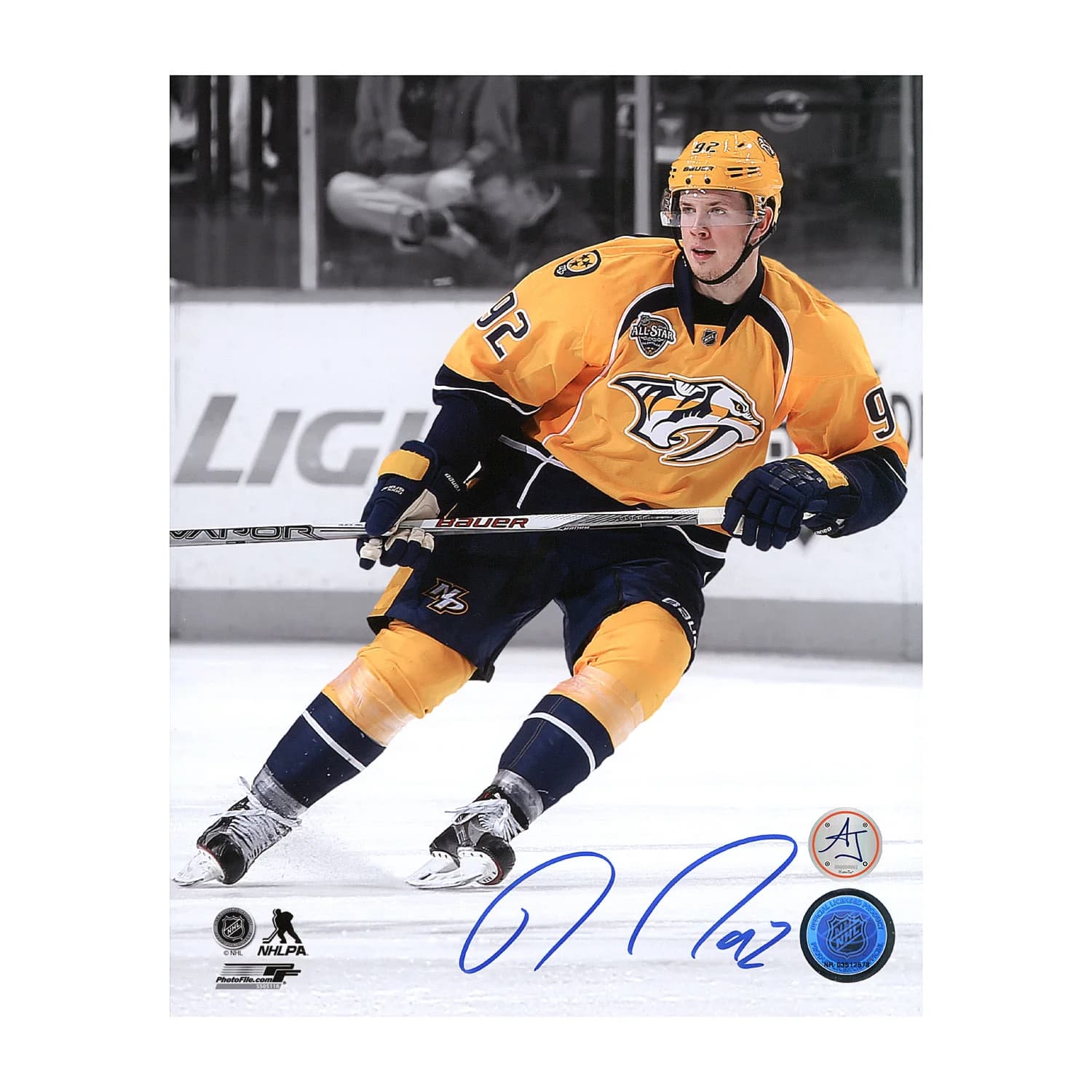 Ryan Johansen Signed Nashville Predators Color Isolation 8x10 Photo Ryan Johansen Photo 8x10-color-isolation, Nashville Predators, supplier stock photo