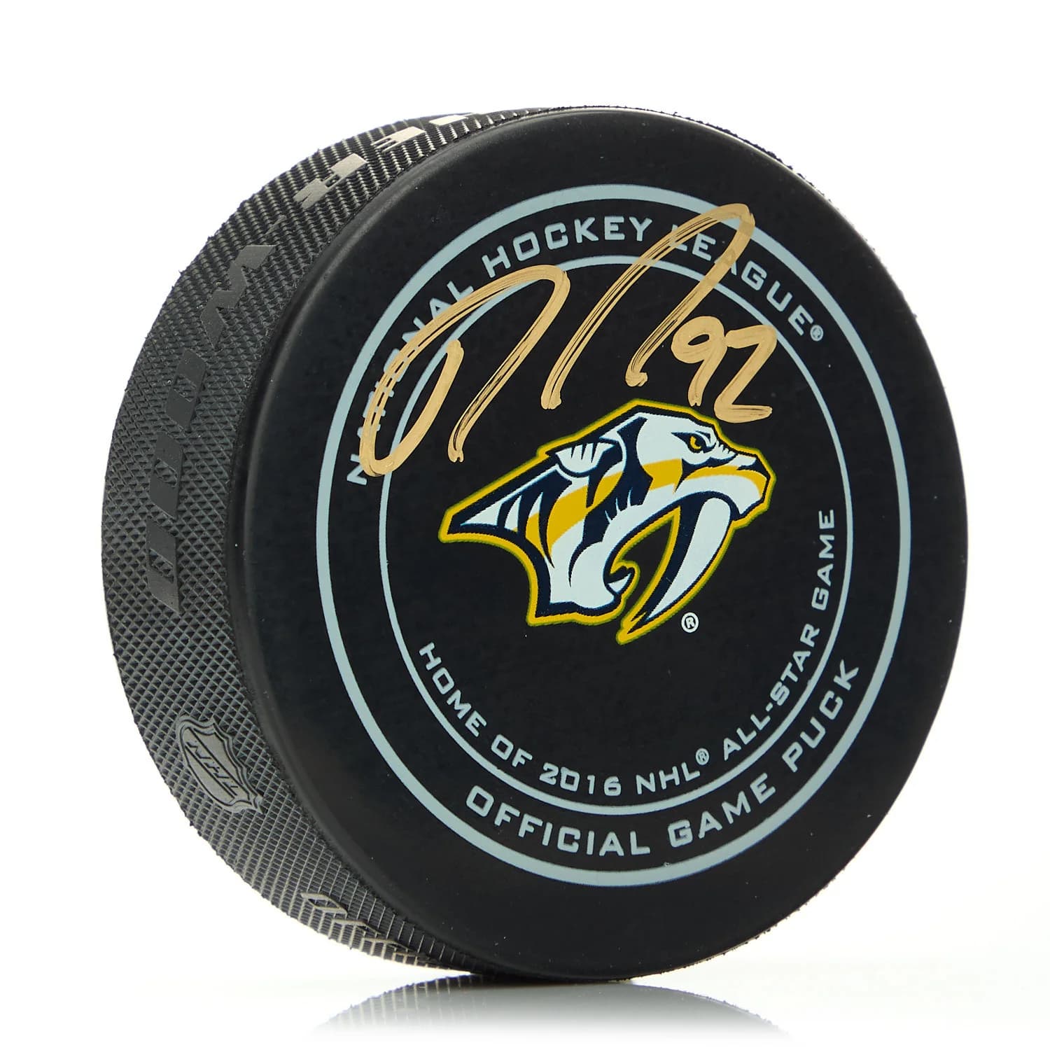 Ryan Johansen Nashville Predators Autographed Official Game Puck Ryan Johansen Puck game, Nashville Predators, supplier stock photo
