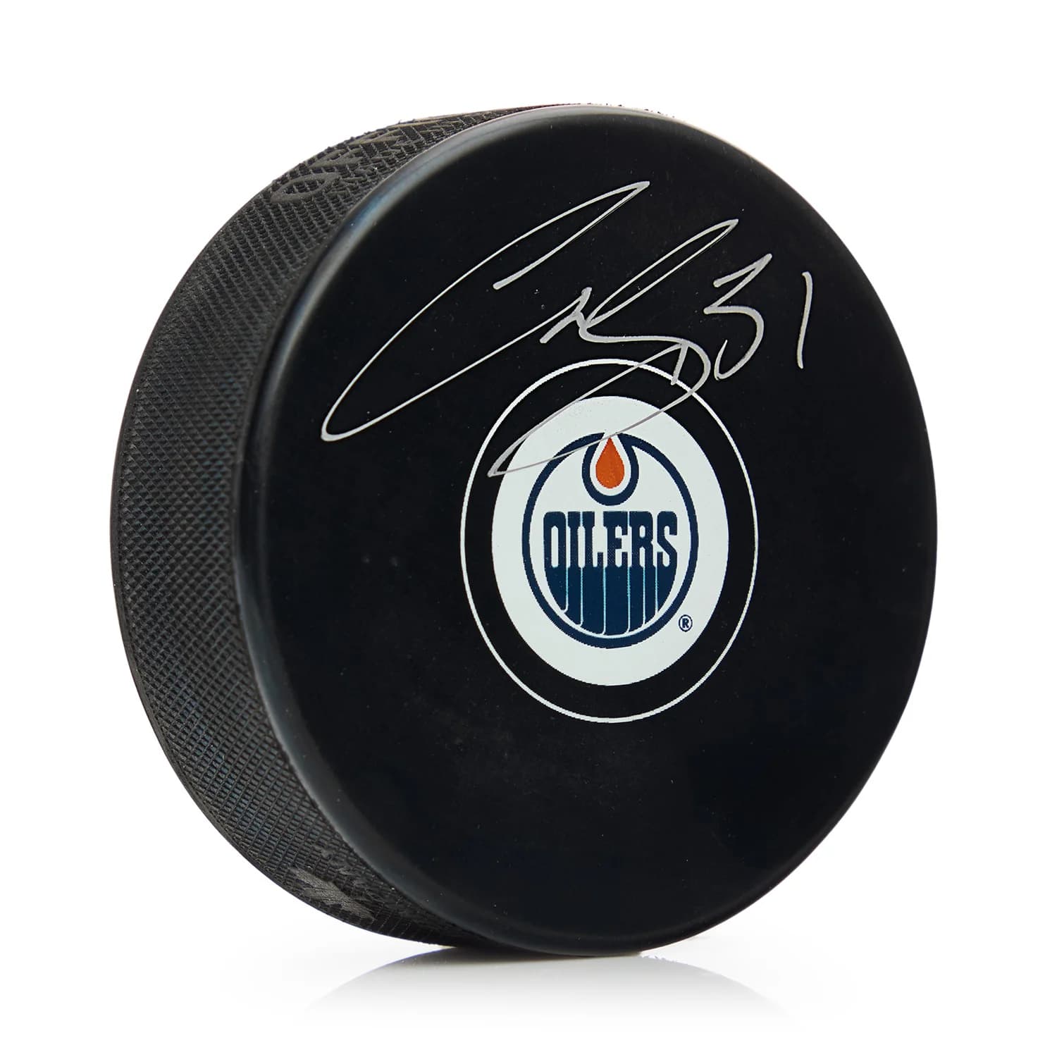 Curtis Joseph Autographed Edmonton Oilers Hockey Puck Curtis Joseph Puck hockey, Edmonton Oilers, supplier stock photo