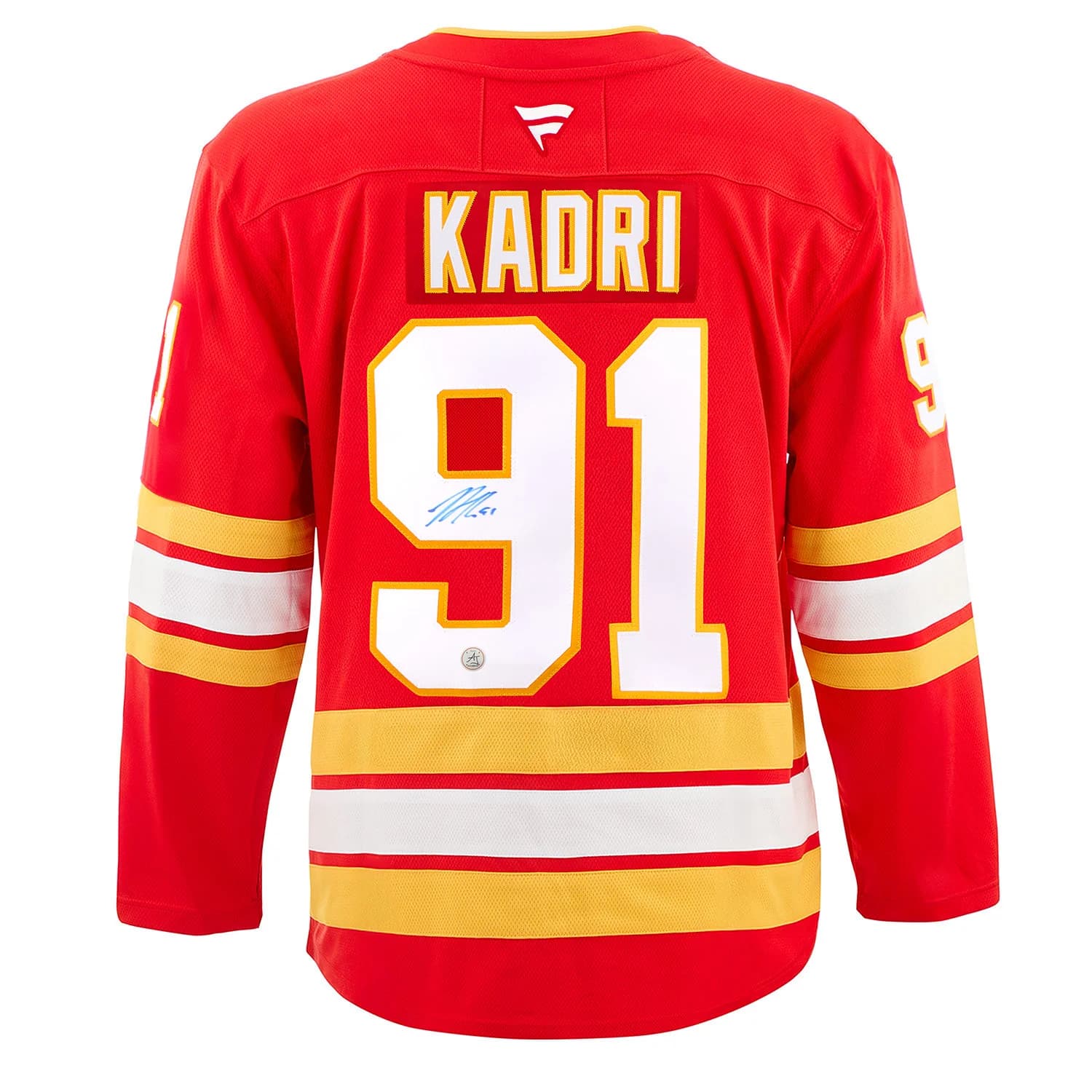 Nazem Kadri Signed Calgary Flames Fanatics Premium Jersey Nazem Kadri Jersey premium, Calgary Flames, supplier stock photo