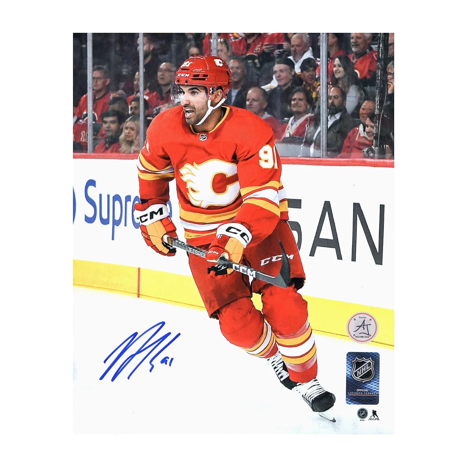Nazem Kadri Signed Calgary Flames Game Action 8x10 Photo Nazem Kadri Photo 8x10-nazem-kadri-calgary-flames-game-action, Calgary Flames, supplier stock photo