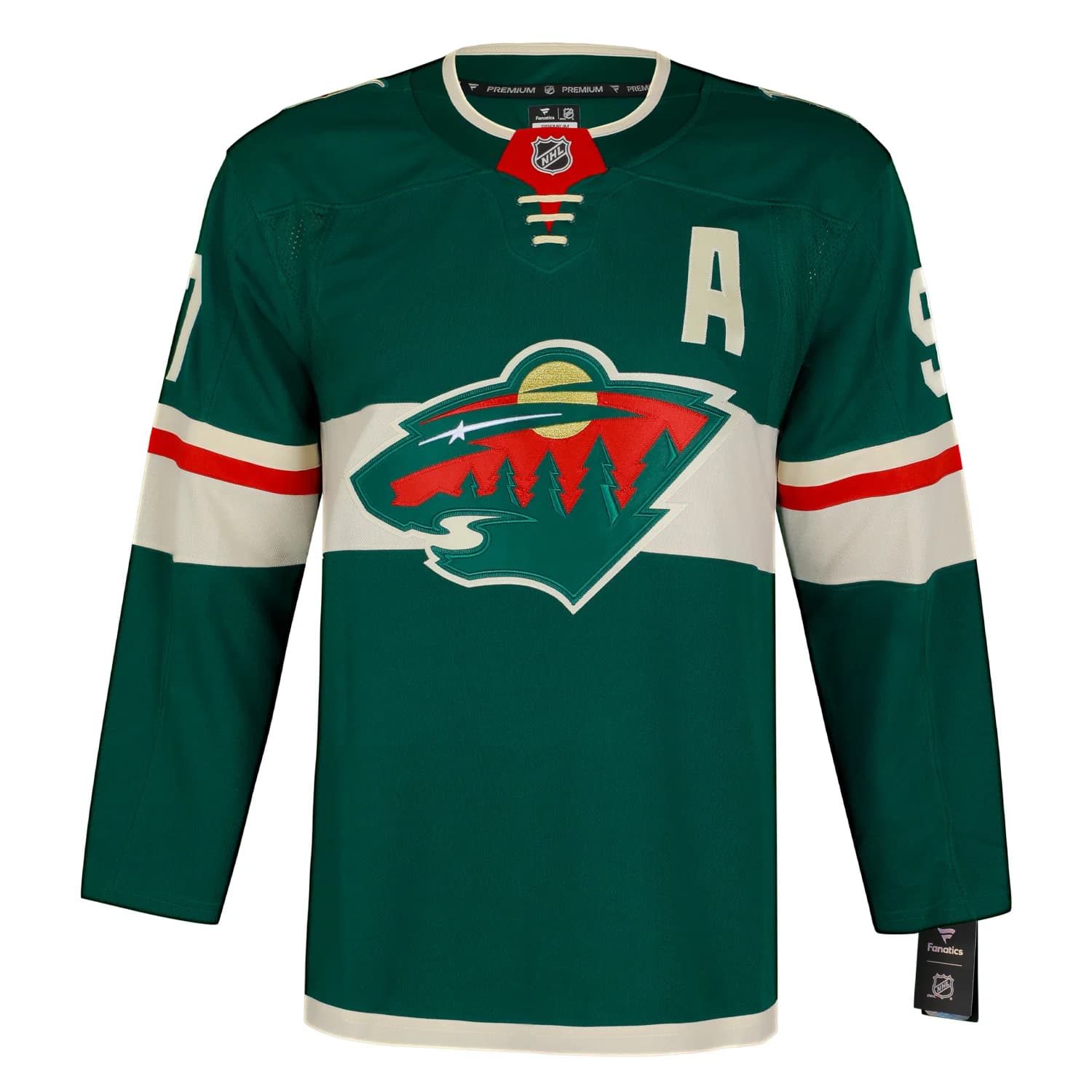 Kirill Kaprizov Autographed Minnesota Wild Fanatics Premium Jersey Kirill Kaprizov Jersey premium, Minnesota Wild, view 2, supplier stock photo