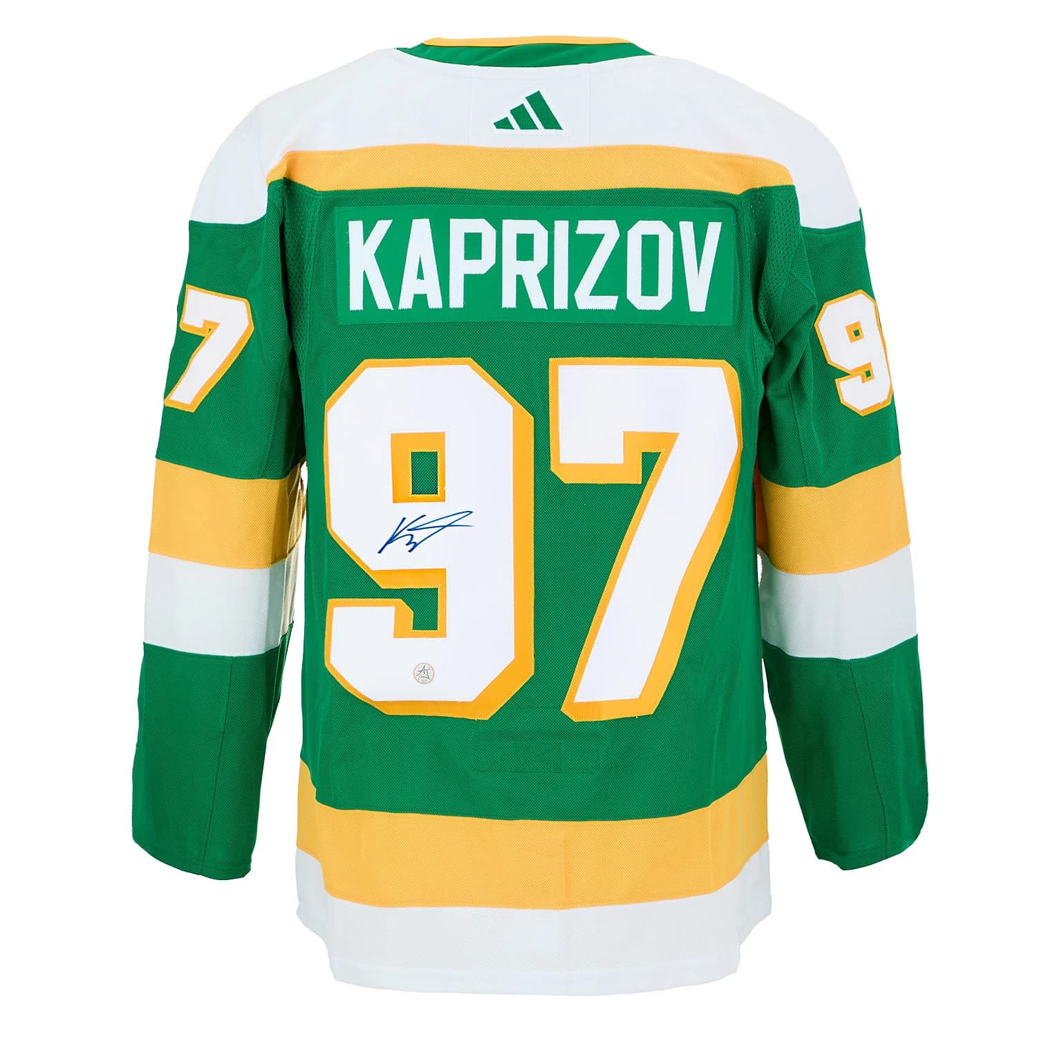 Kirill Kaprizov Signed Minnesota Wild Reverse Retro 2.0 adidas Jersey Kirill Kaprizov Jersey reverse-retro-2-0-adidas, Minnesota Wild, supplier stock photo