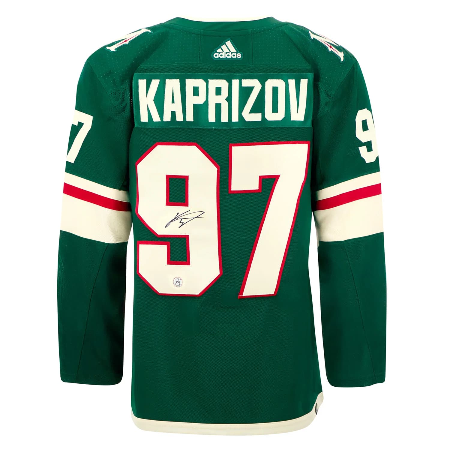 Kirill Kaprizov Autographed Minnesota Wild Green adidas Jersey Kirill Kaprizov Jersey green-adidas, Minnesota Wild, supplier stock photo