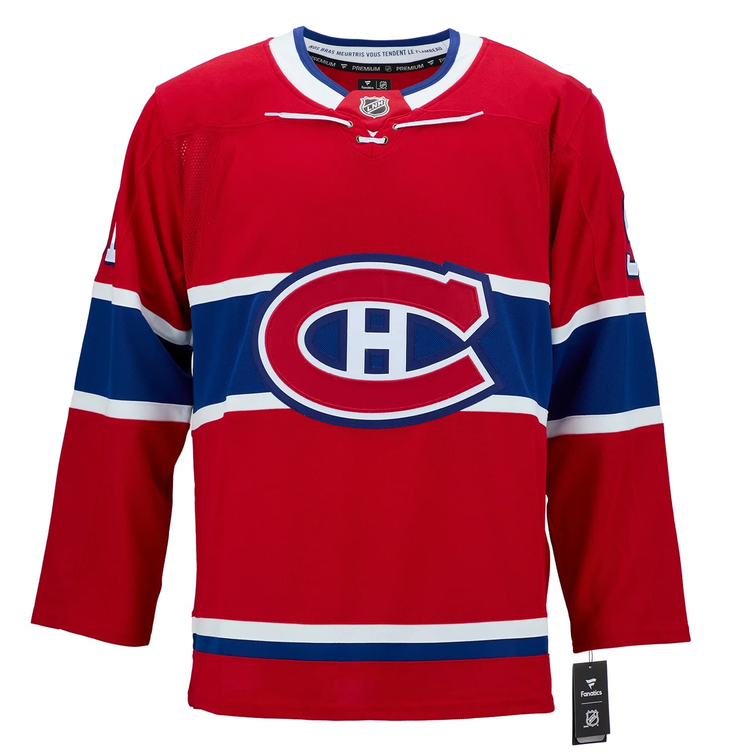 Oliver Kapanen Autographed Montreal Canadiens Fanatics Premium Jersey Oliver Kapanen Jersey premium, Montreal Canadiens, view 3, supplier stock photo