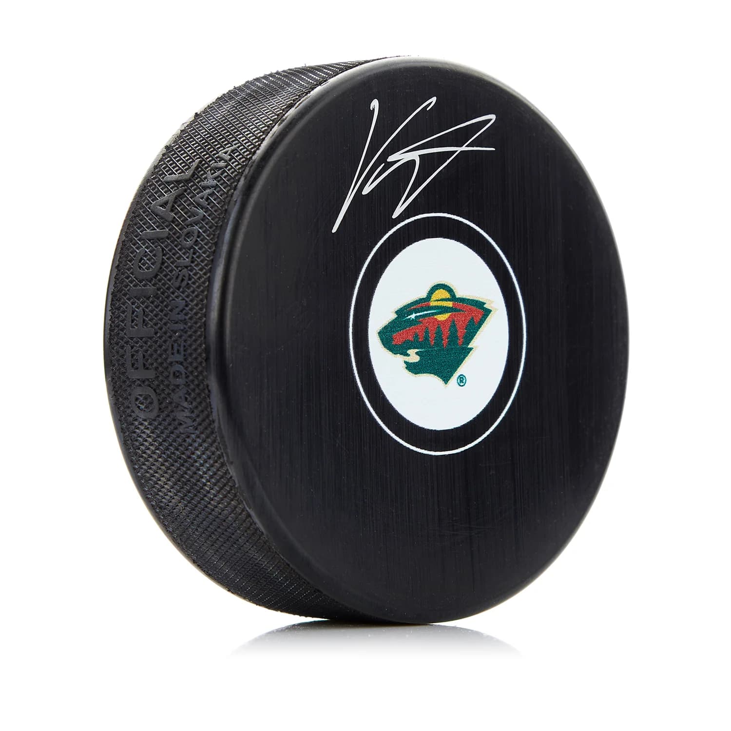 Kirill Kaprizov Autographed Minnesota Wild Hockey Puck Kirill Kaprizov Puck hockey, Minnesota Wild, supplier stock photo