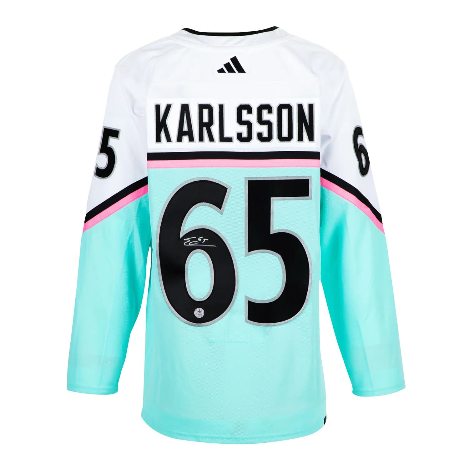 Erik Karlsson Autographed 2023 NHL All-Star Game adidas Jersey Erik Karlsson Jersey 2023-nhl-all-star-game-adidas, supplier stock photo