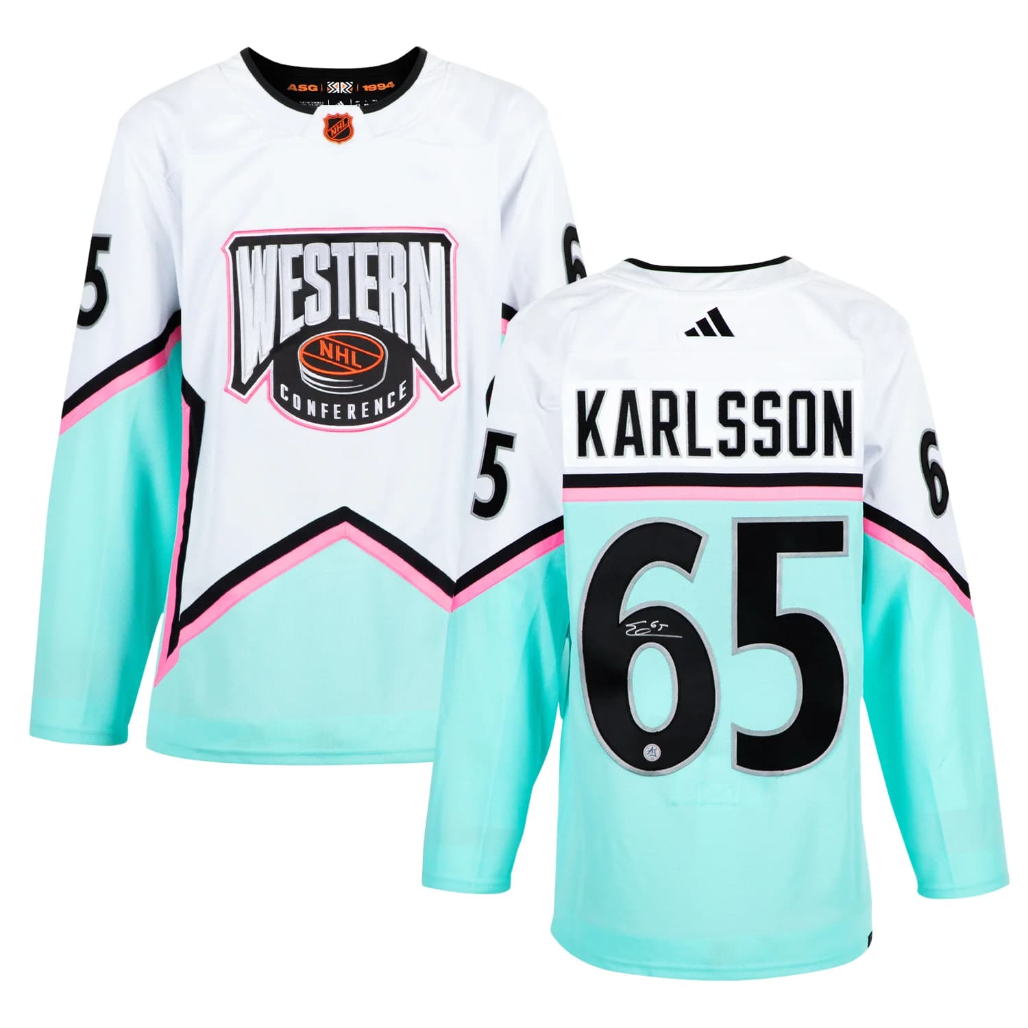 Erik Karlsson Autographed 2023 NHL All-Star Game adidas Jersey Erik Karlsson Jersey 2023-nhl-all-star-game-adidas, view 3, supplier stock photo