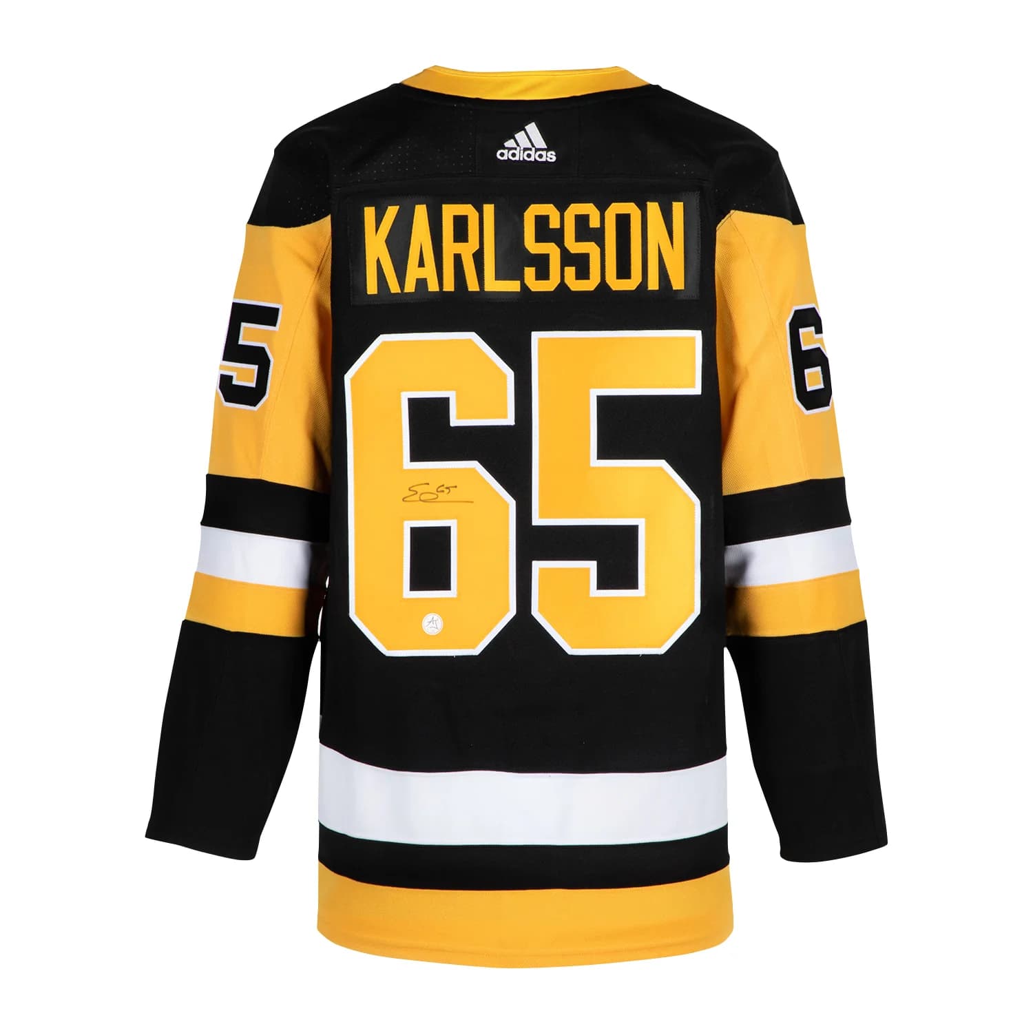 Erik Karlsson Autographed Pittsburgh Penguins Black adidas Jersey Erik Karlsson Jersey black-adidas, Pittsburgh Penguins, supplier stock photo
