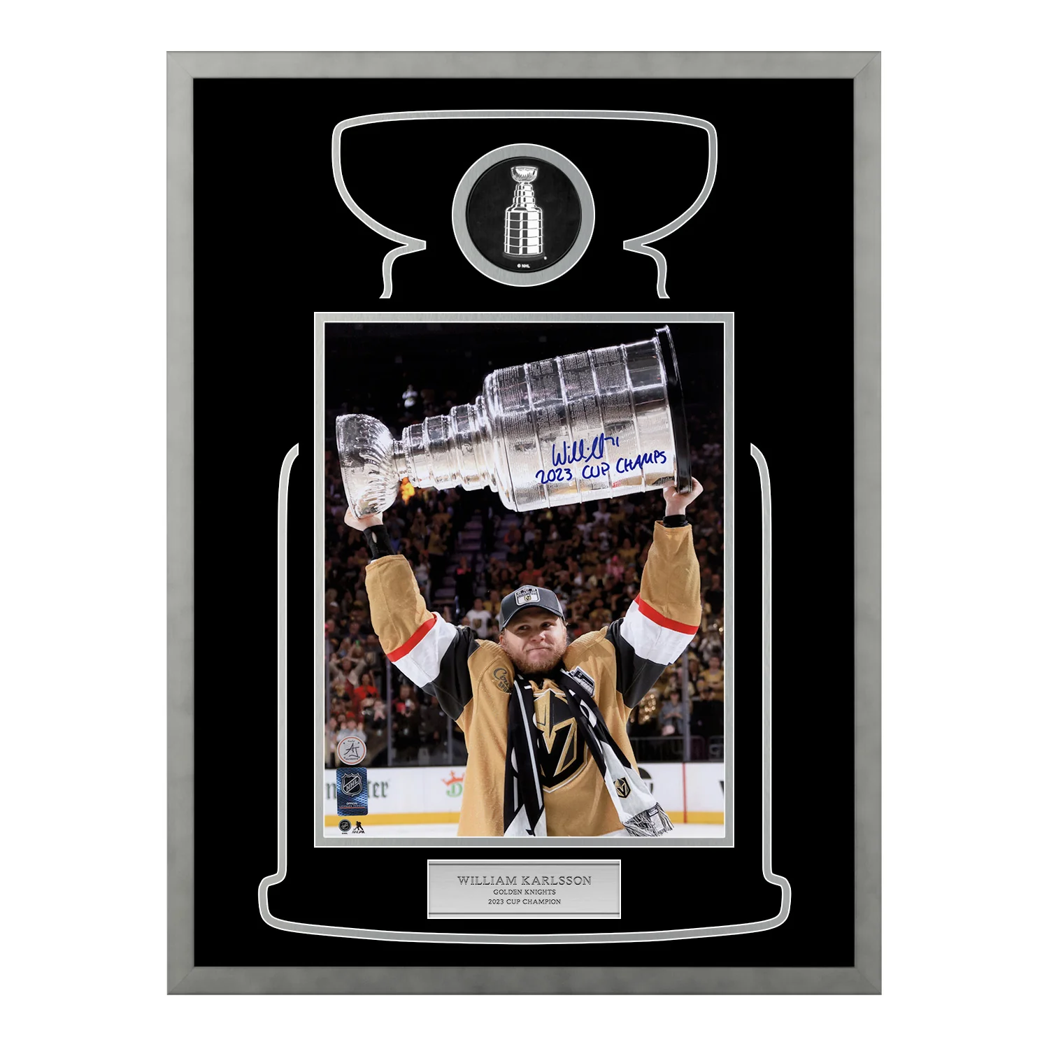 William Karlsson Signed & Inscribed Golden Knights Cup Champion 23x27 Frame #/23 William Karlsson Other 23x27-inscribed-cup-champion-frame-23, Vegas Golden Knights, supplier stock photo