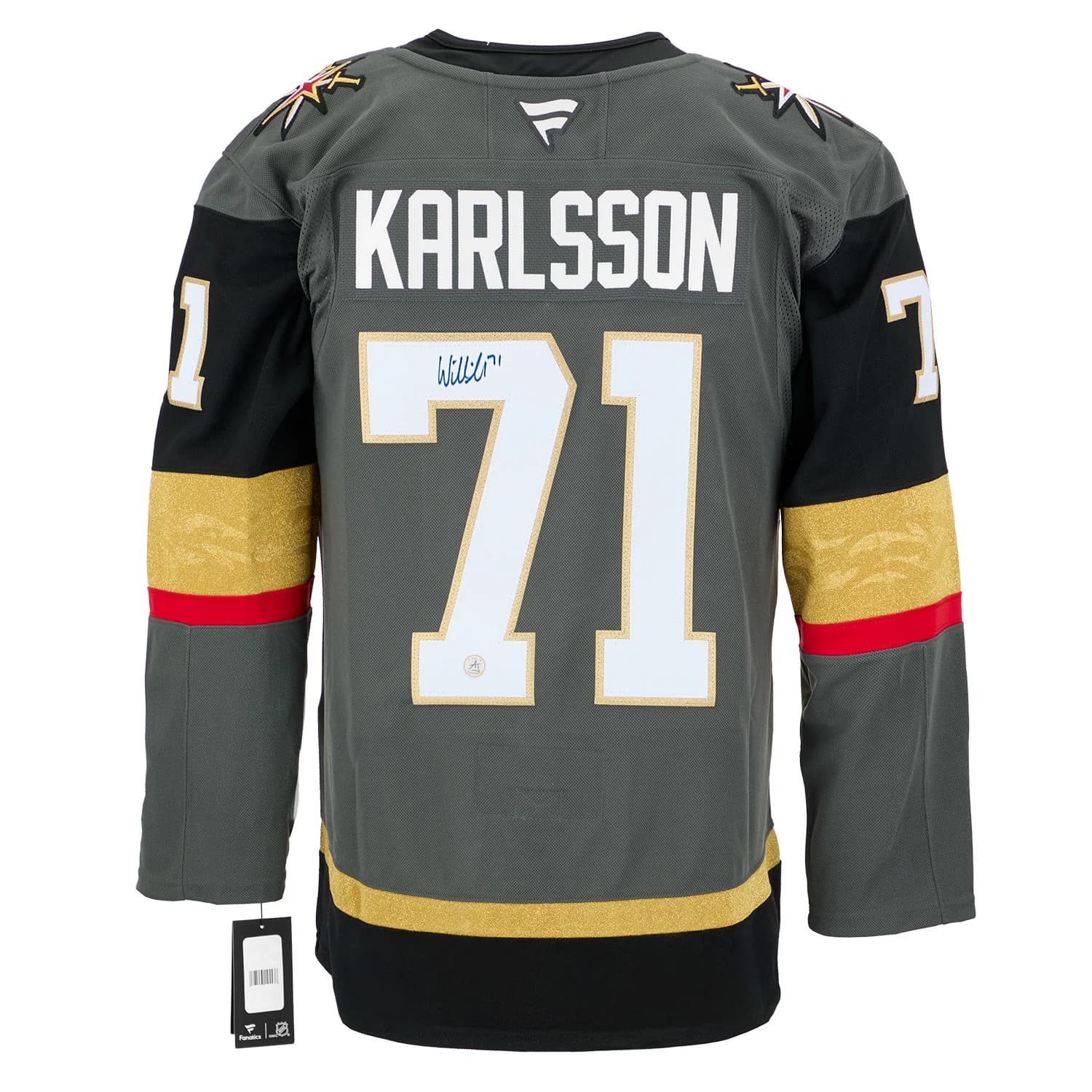 William Karlsson Signed Vegas Golden Knights Alt Grey Fanatics Premium Jersey William Karlsson Jersey alt-grey-premium, Vegas Golden Knights, supplier stock photo
