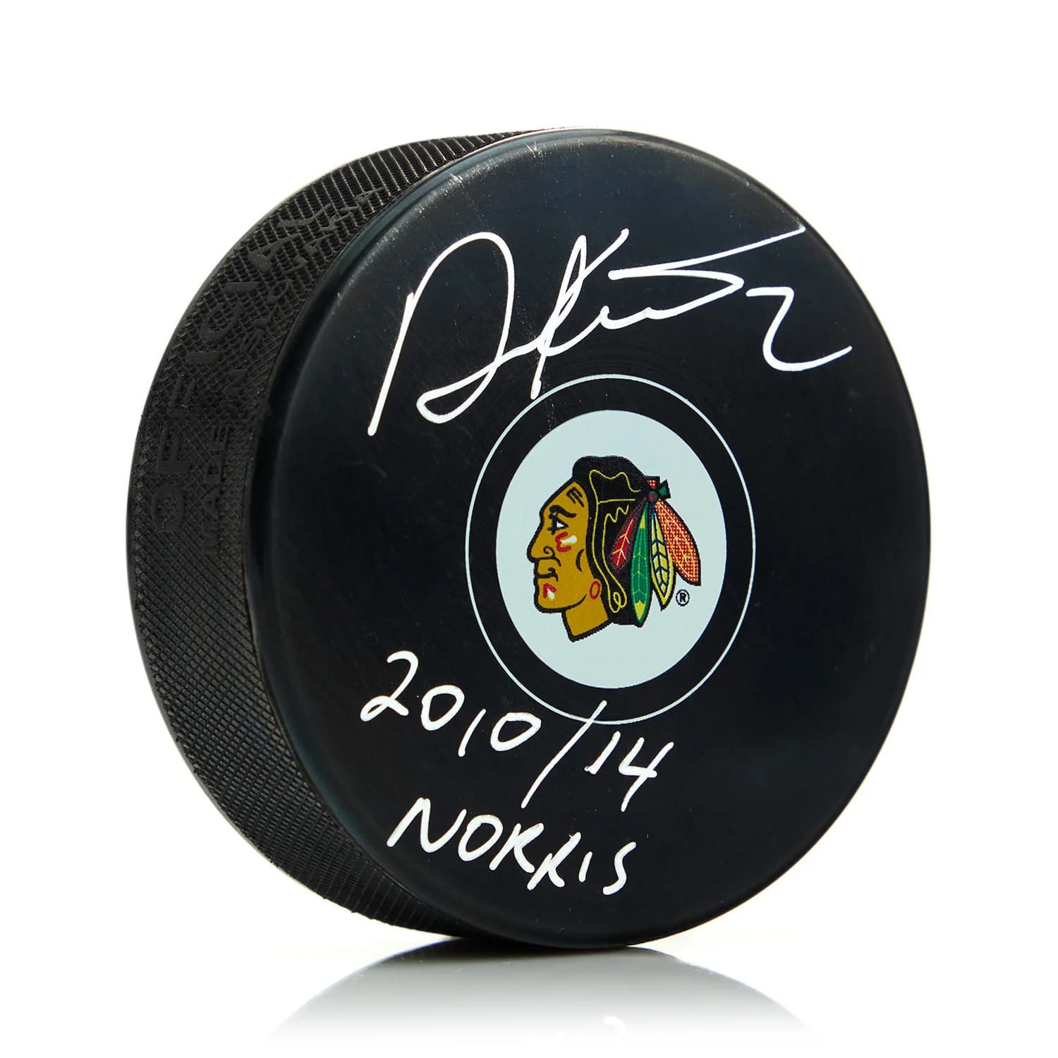 Duncan Keith Signed Chicago Blackhawks Hockey Puck with Norris 10/14 Note Duncan Keith Puck hockey-norris-10-14-note, Chicago Blackhawks, supplier stock photo