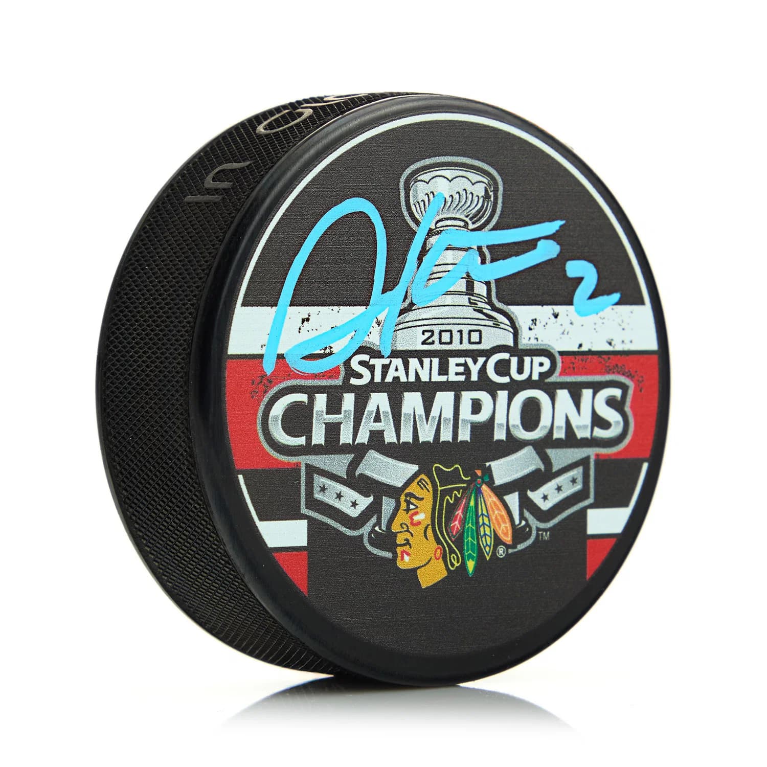 Duncan Keith Autographed Chicago Blackhawks 2010 Stanley Cup Puck Duncan Keith Puck 2010-stanley-cup, Chicago Blackhawks, supplier stock photo