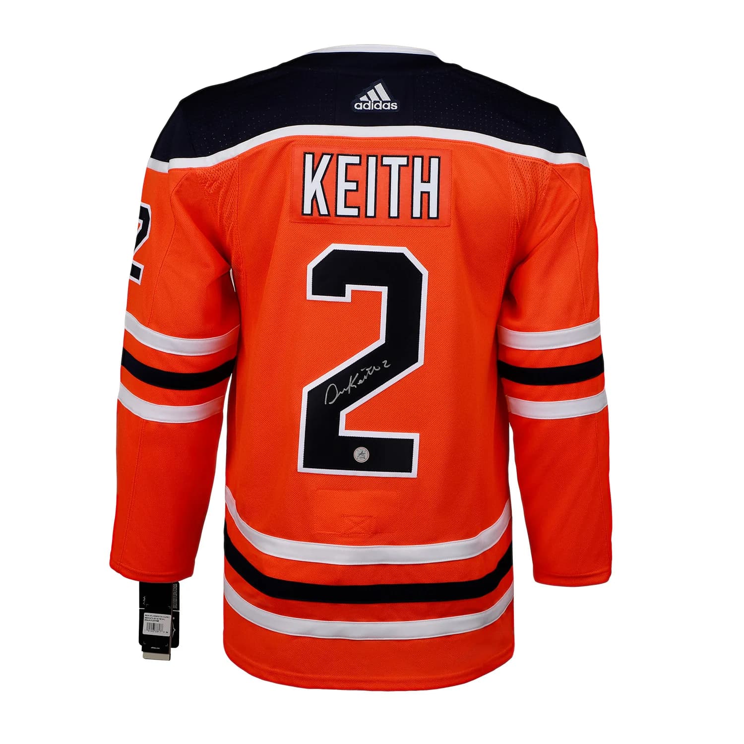 Duncan Keith Autographed Edmonton Oilers adidas Jersey Duncan Keith Jersey adidas, Edmonton Oilers, supplier stock photo