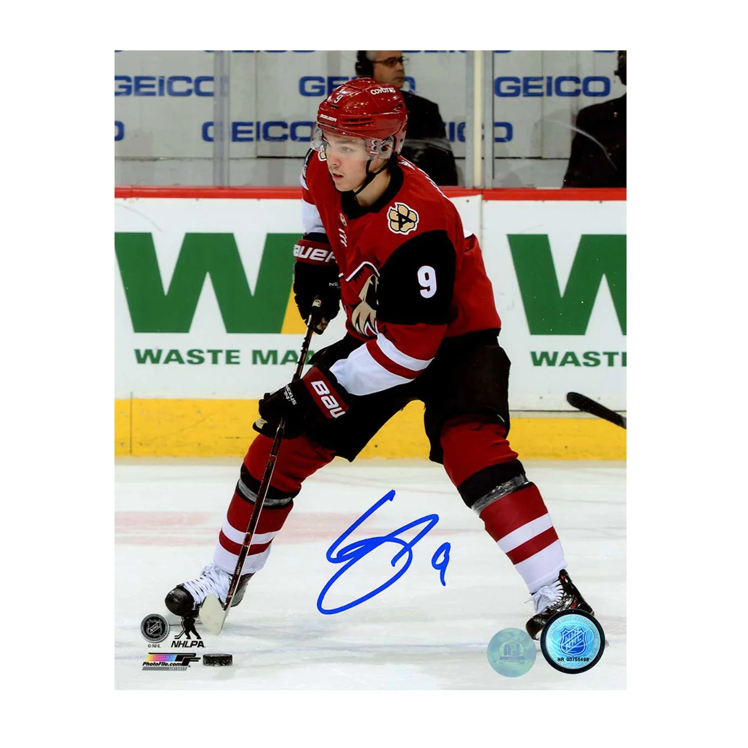 Clayton Keller Autographed Arizona Coyotes Hockey 8x10 Photo Clayton Keller Photo 8x10-hockey, Arizona Coyotes, supplier stock photo