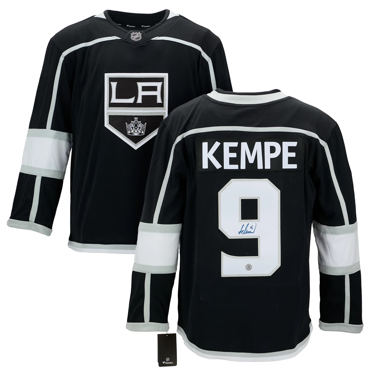 Adrian Kempe Autographed Los Angeles Kings Fanatics Breakaway Jersey Adrian Kempe Jersey breakaway, Los Angeles Kings, view 3, supplier stock photo
