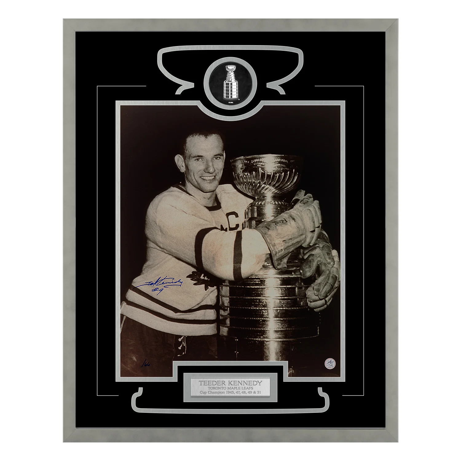 Teeder Kennedy Signed Toronto Maple Leafs Cup Champion 26x32 Frame Teeder Kennedy Other 26x32-cup-champion-frame, Toronto Maple Leafs, supplier stock photo